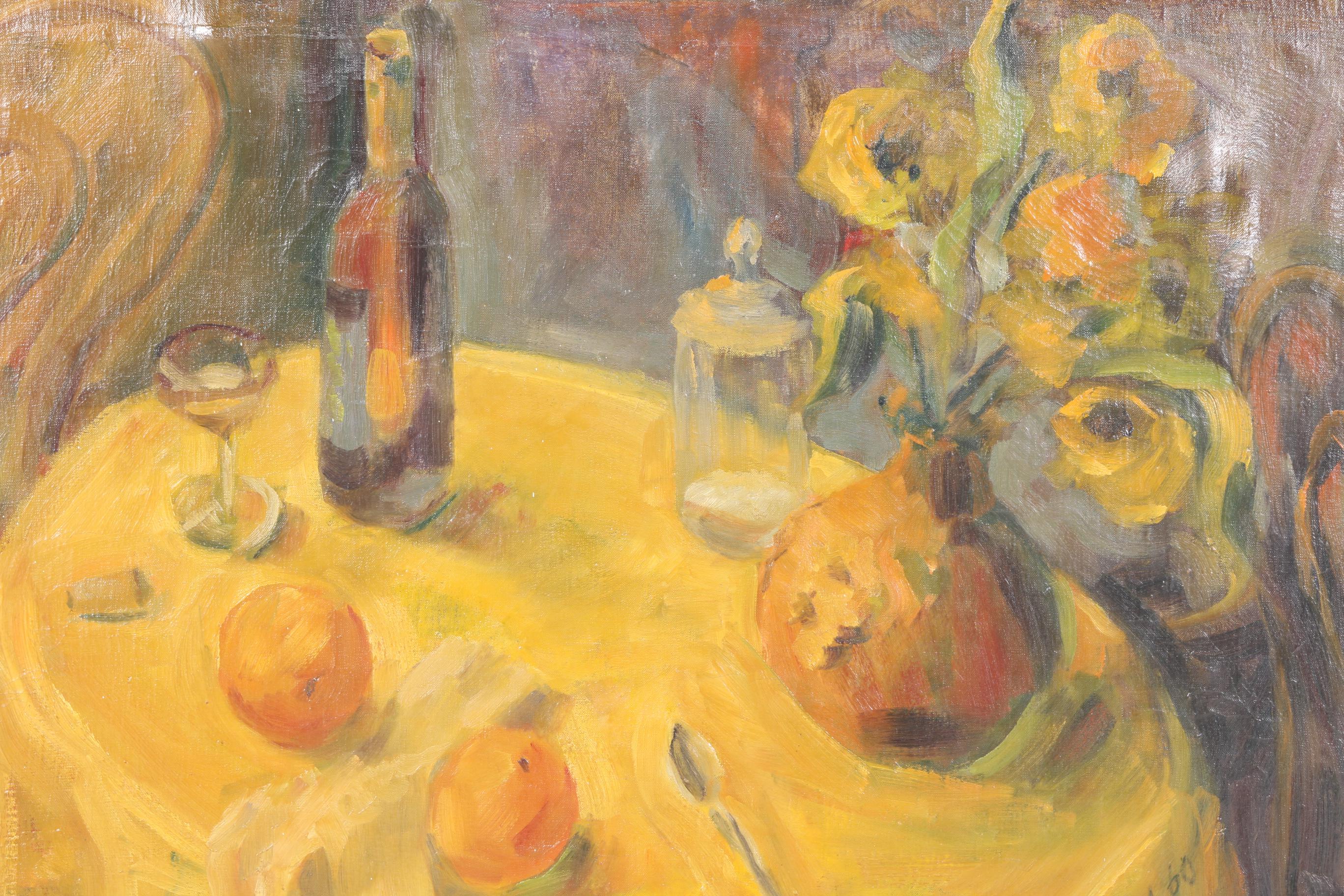 1960 Oil on Canvas Still Life
