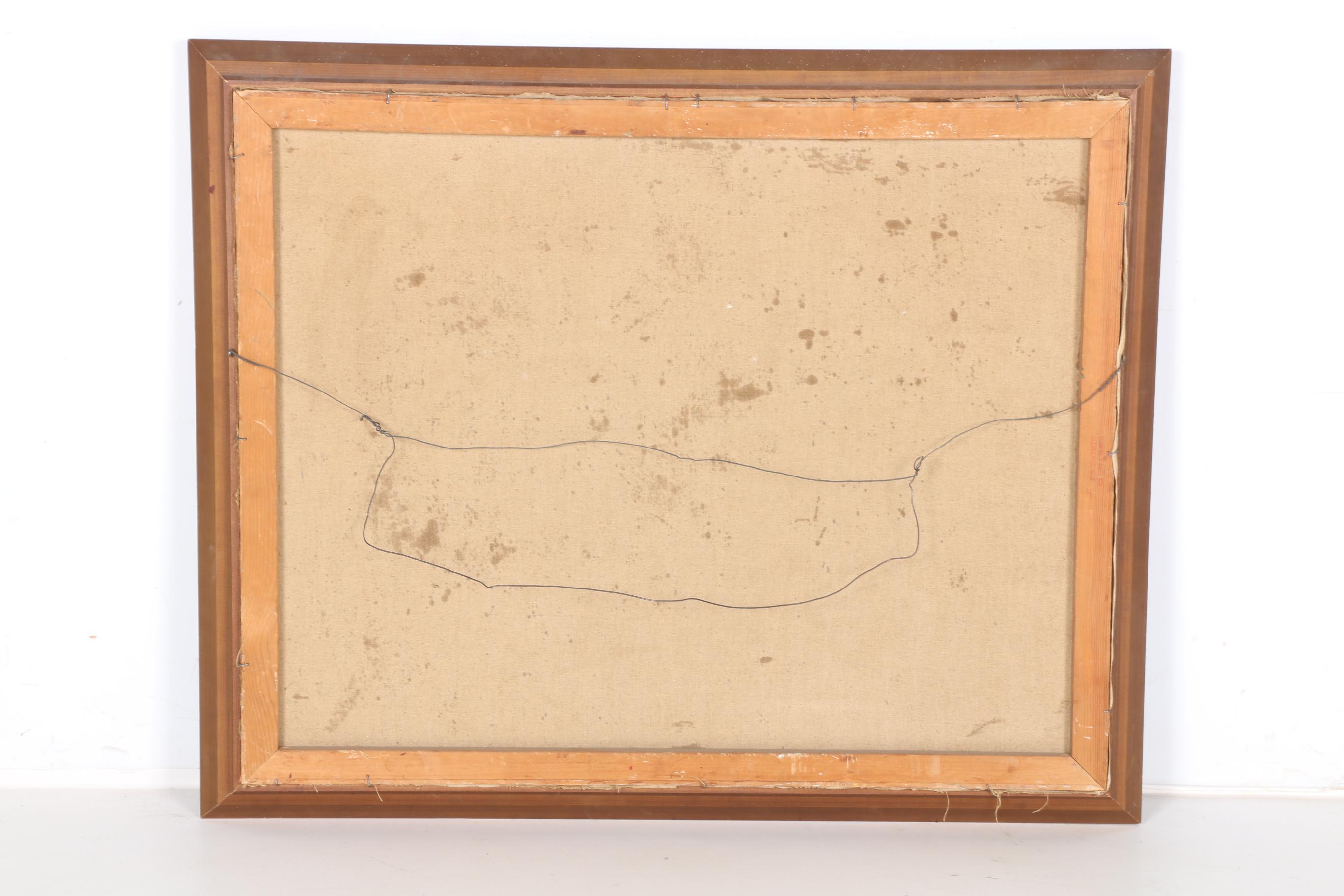 1960 Oil on Canvas Still Life