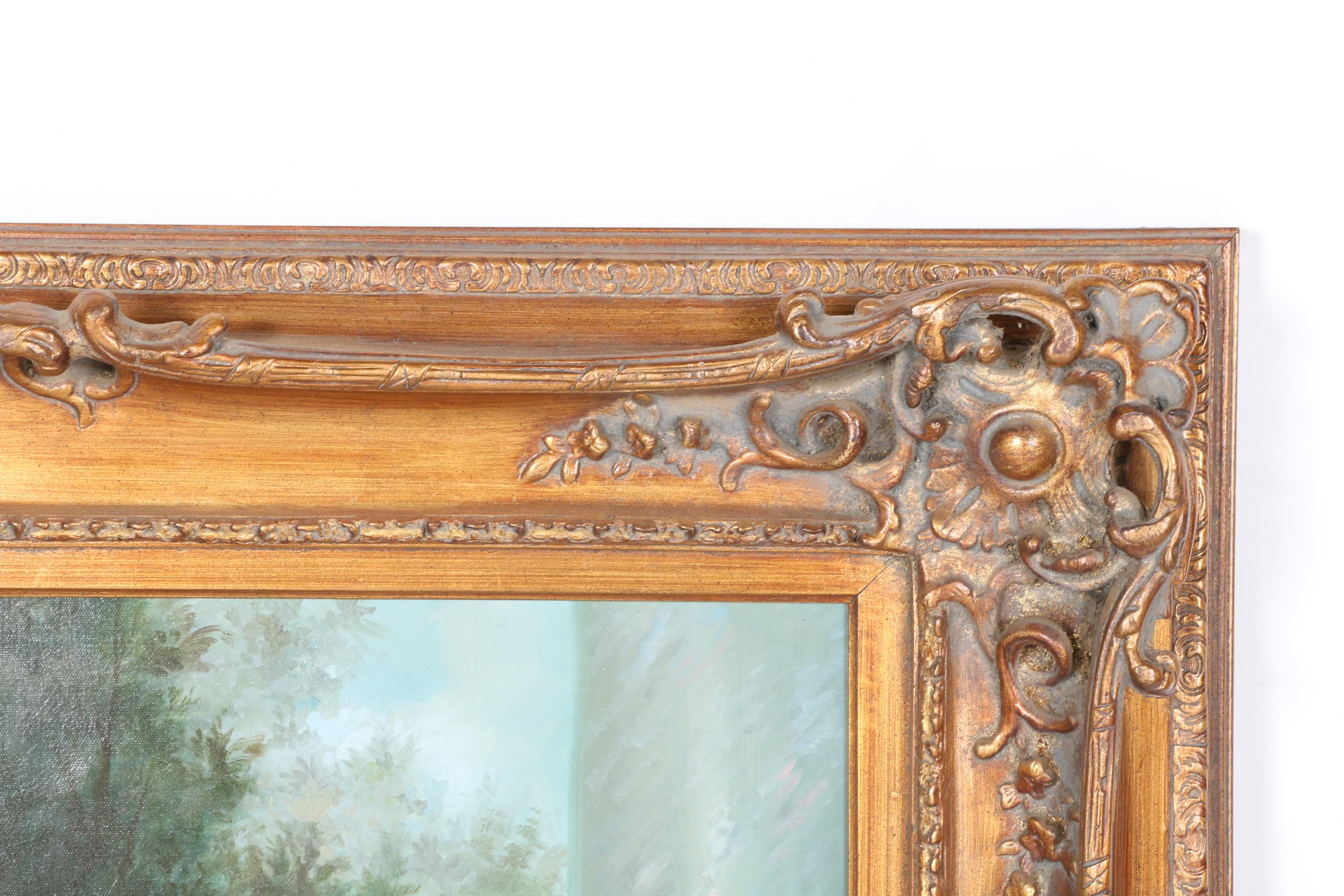 L. Mason Oil on Canvas Painting of Study After Philippe de Champaigne