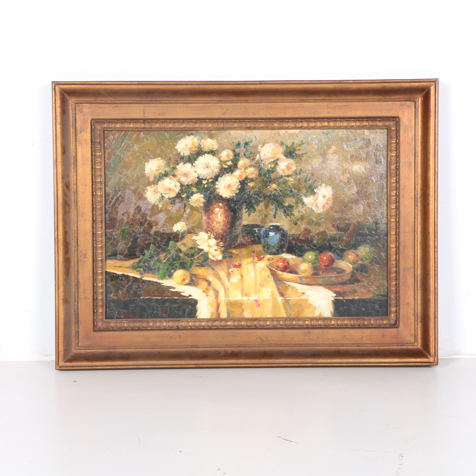 Simmons Oil on Canvas Still Life