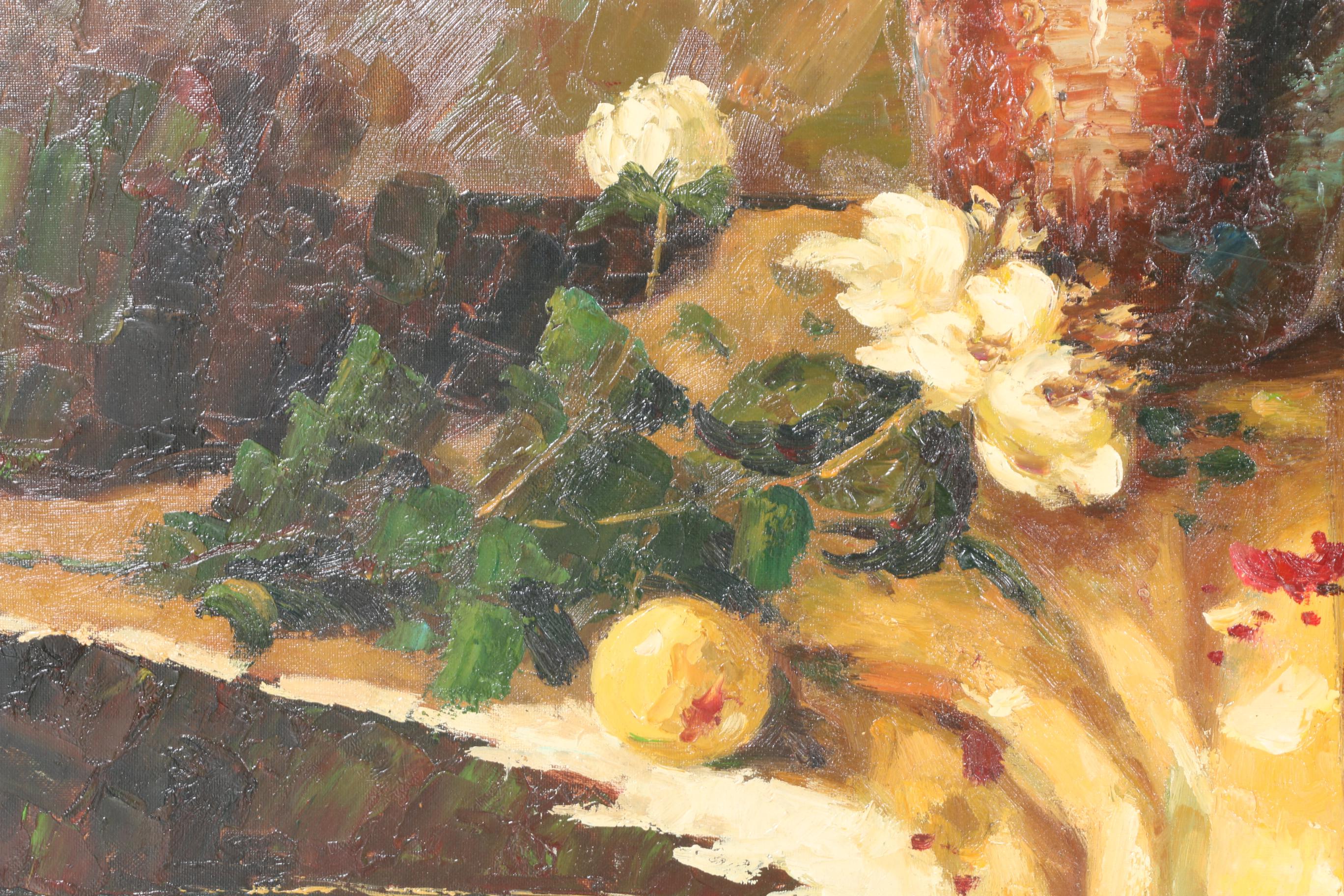 Simmons Oil on Canvas Still Life