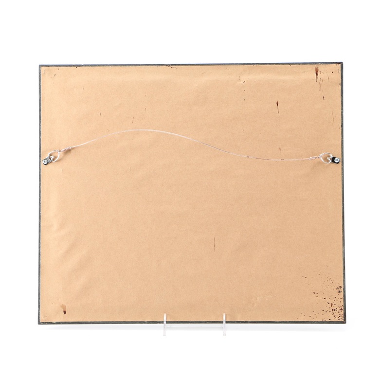 Framed Hand-Colored Etching "Map of Aberdeen"