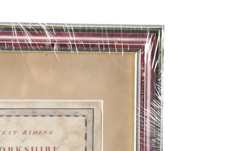 Framed Hand-Colored Etching "West Riding of Yorkshire"