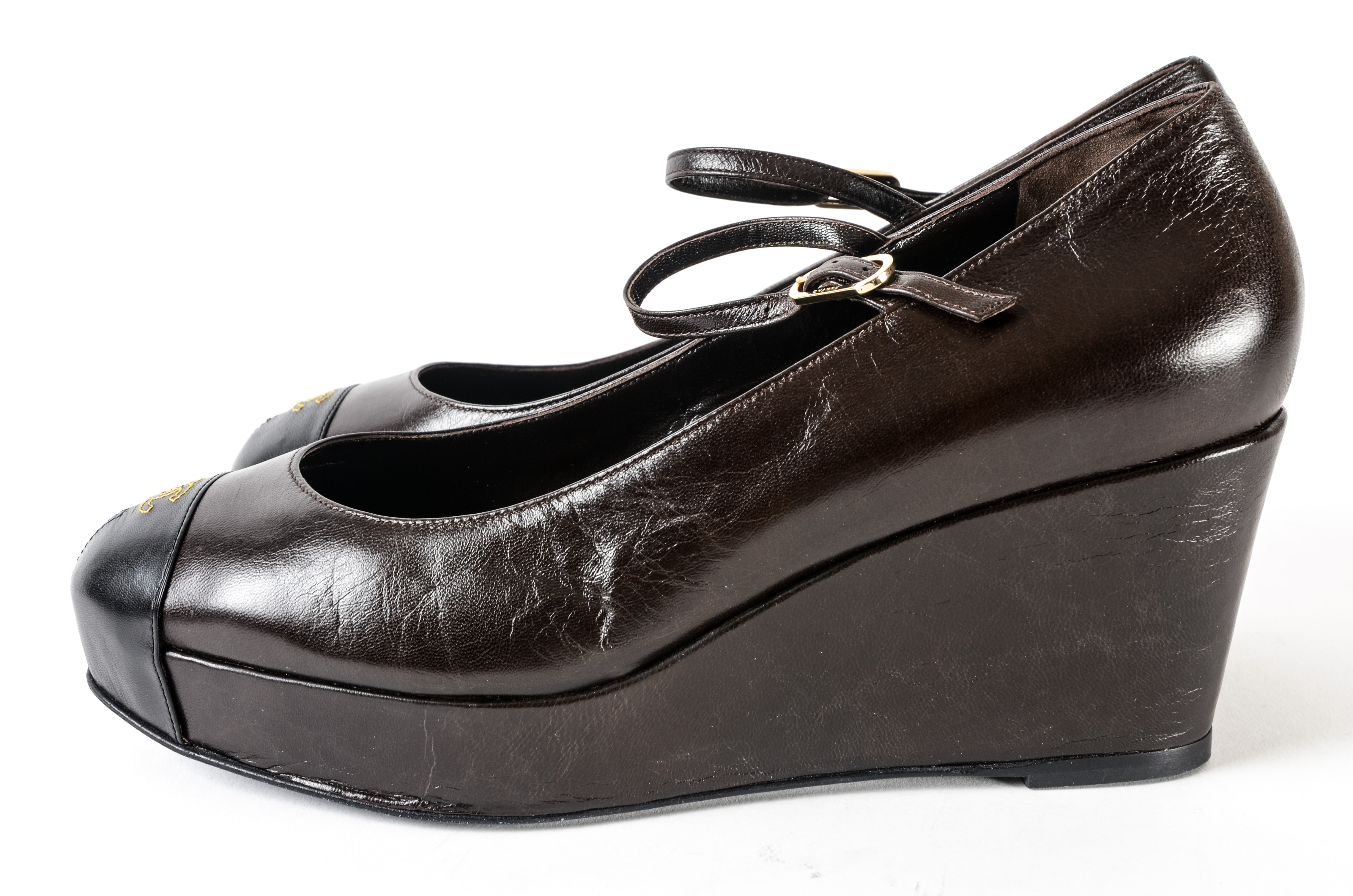 Chanel Platform Wedge Heels