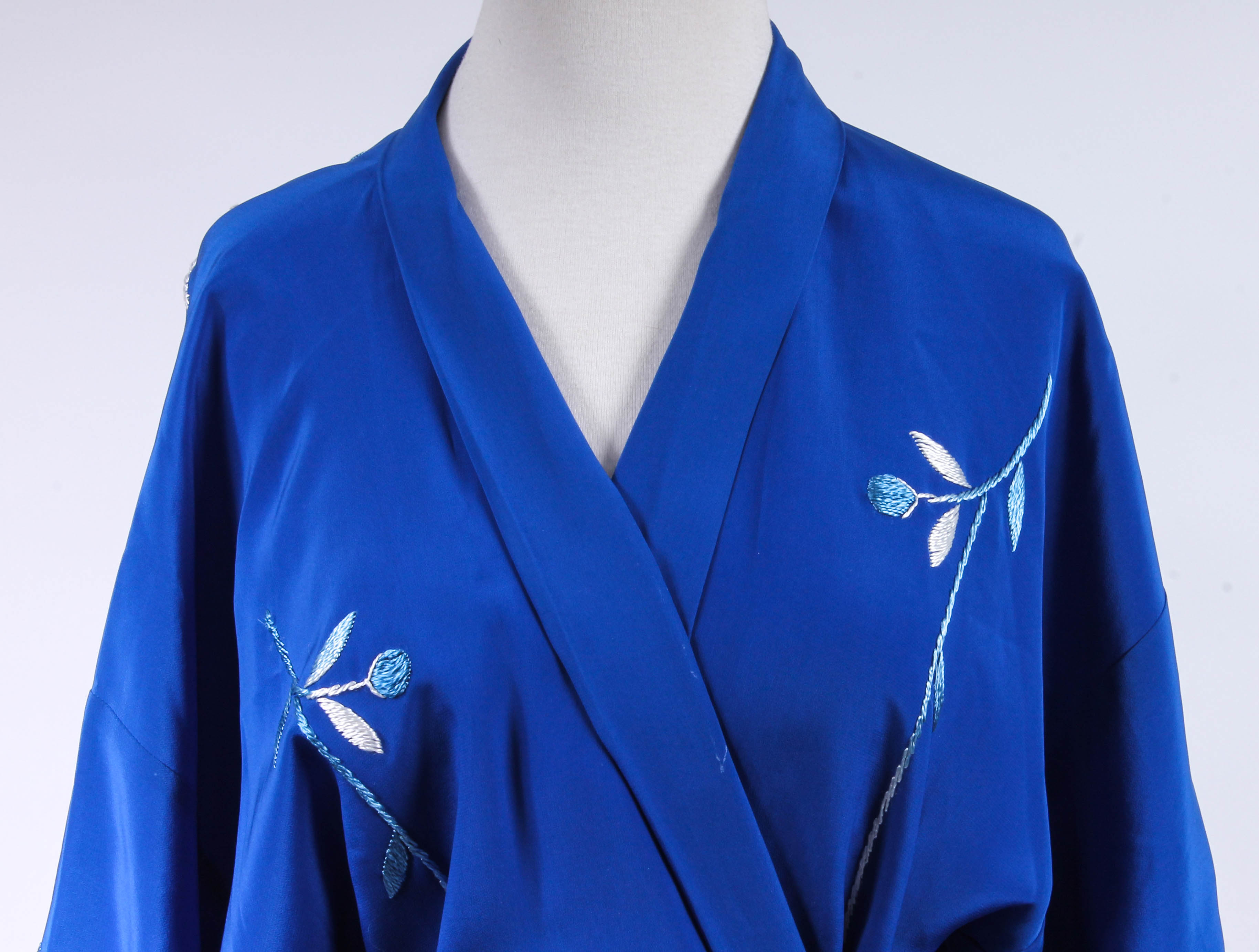 Pair of Japanese Embroidered Kimono-Style Robes