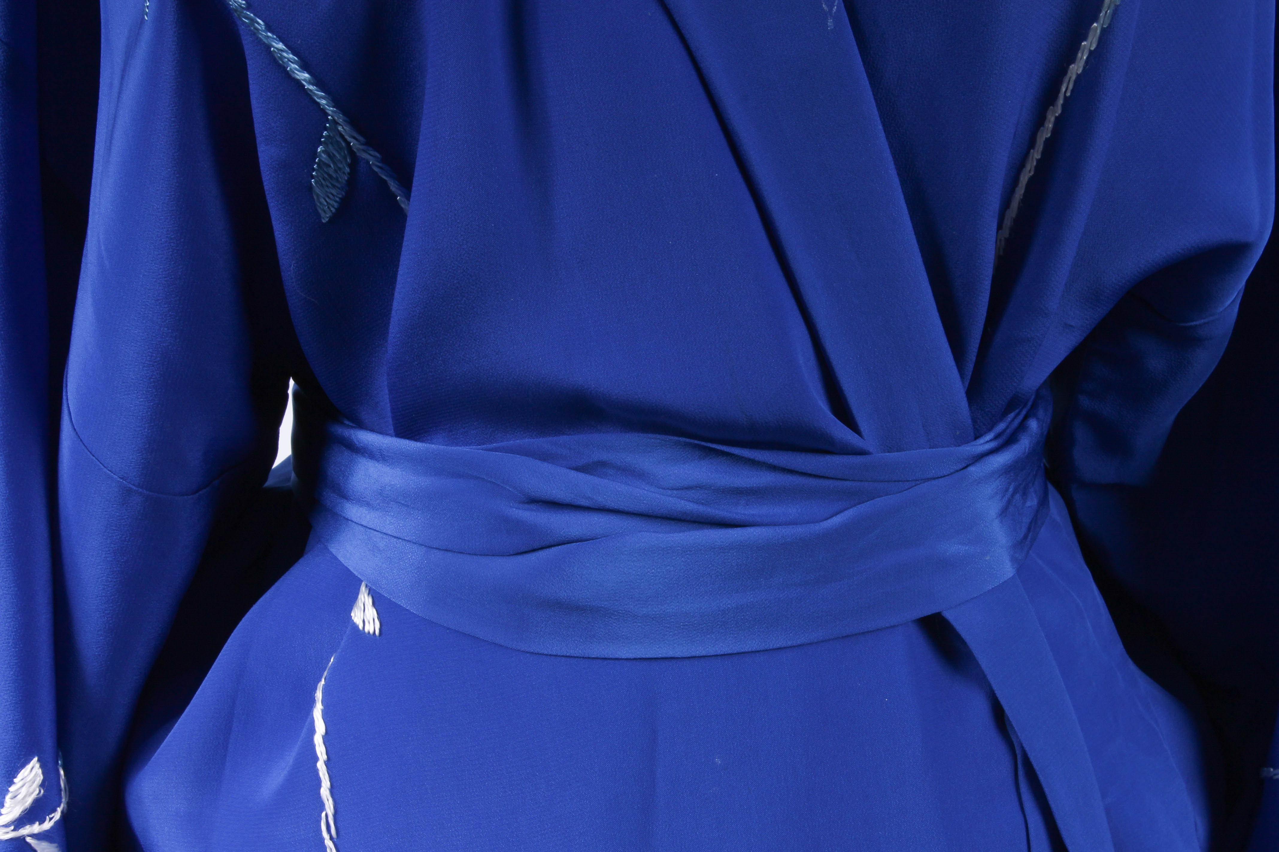 Pair of Japanese Embroidered Kimono-Style Robes