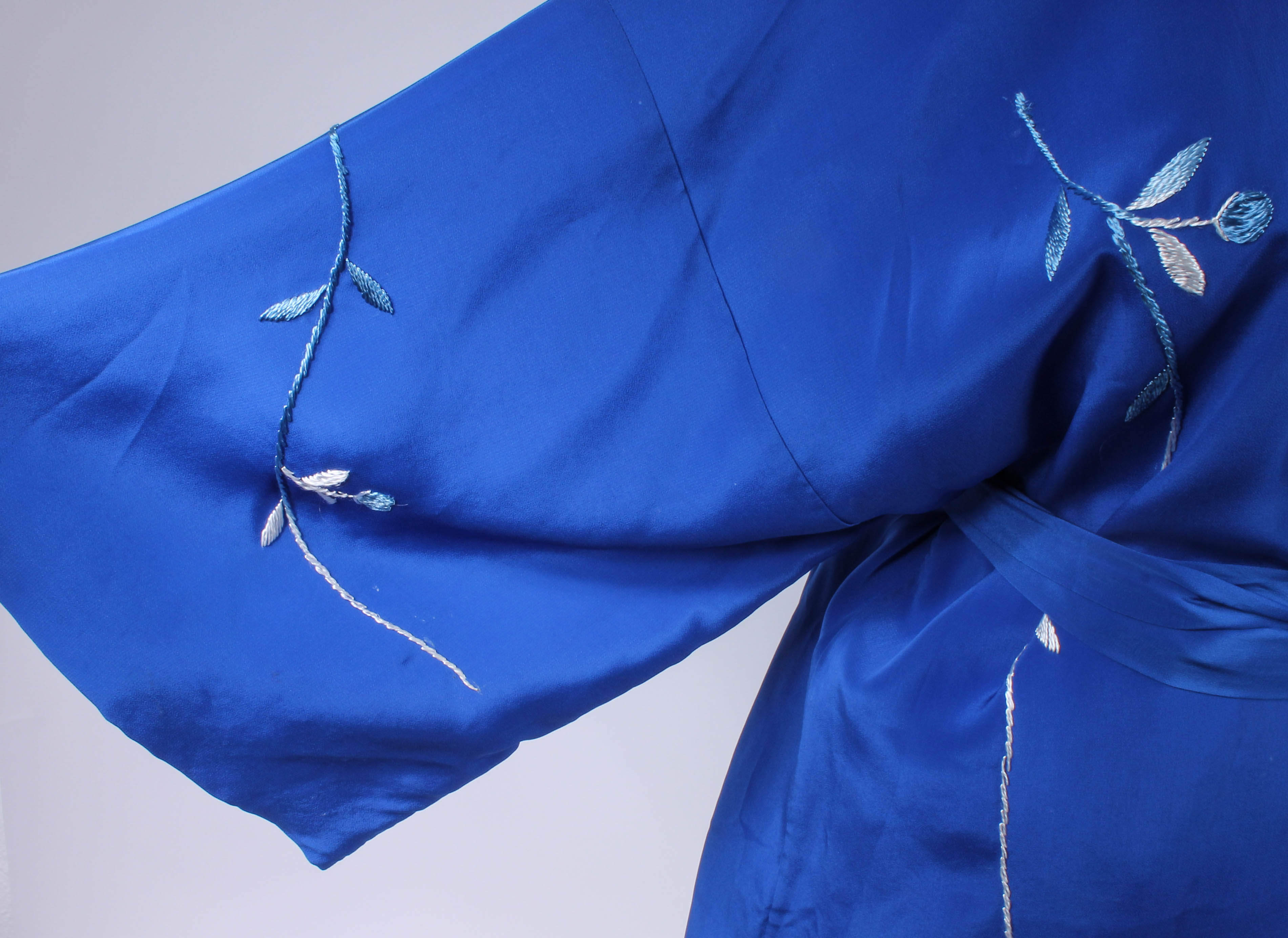 Pair of Japanese Embroidered Kimono-Style Robes