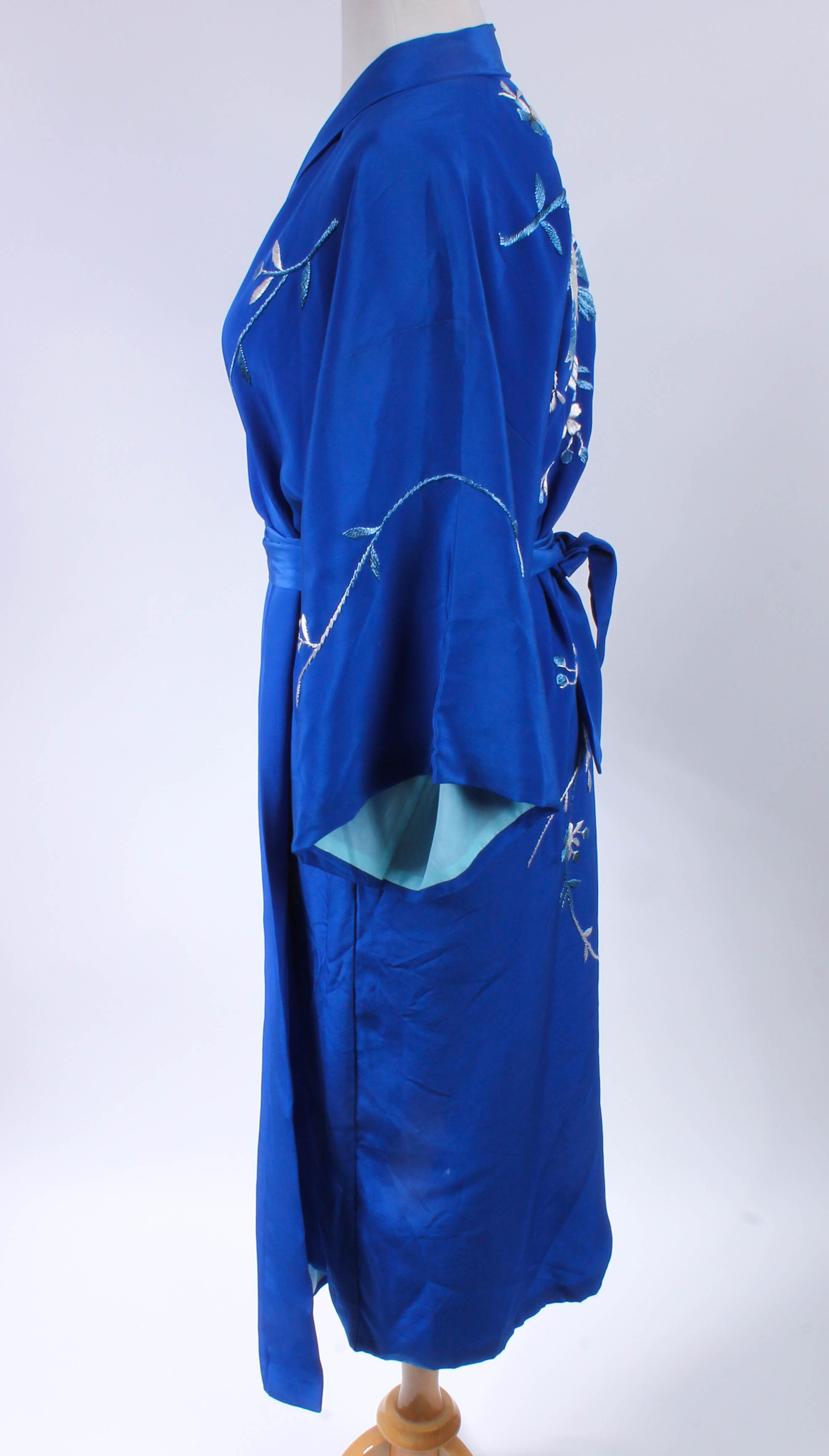 Pair of Japanese Embroidered Kimono-Style Robes