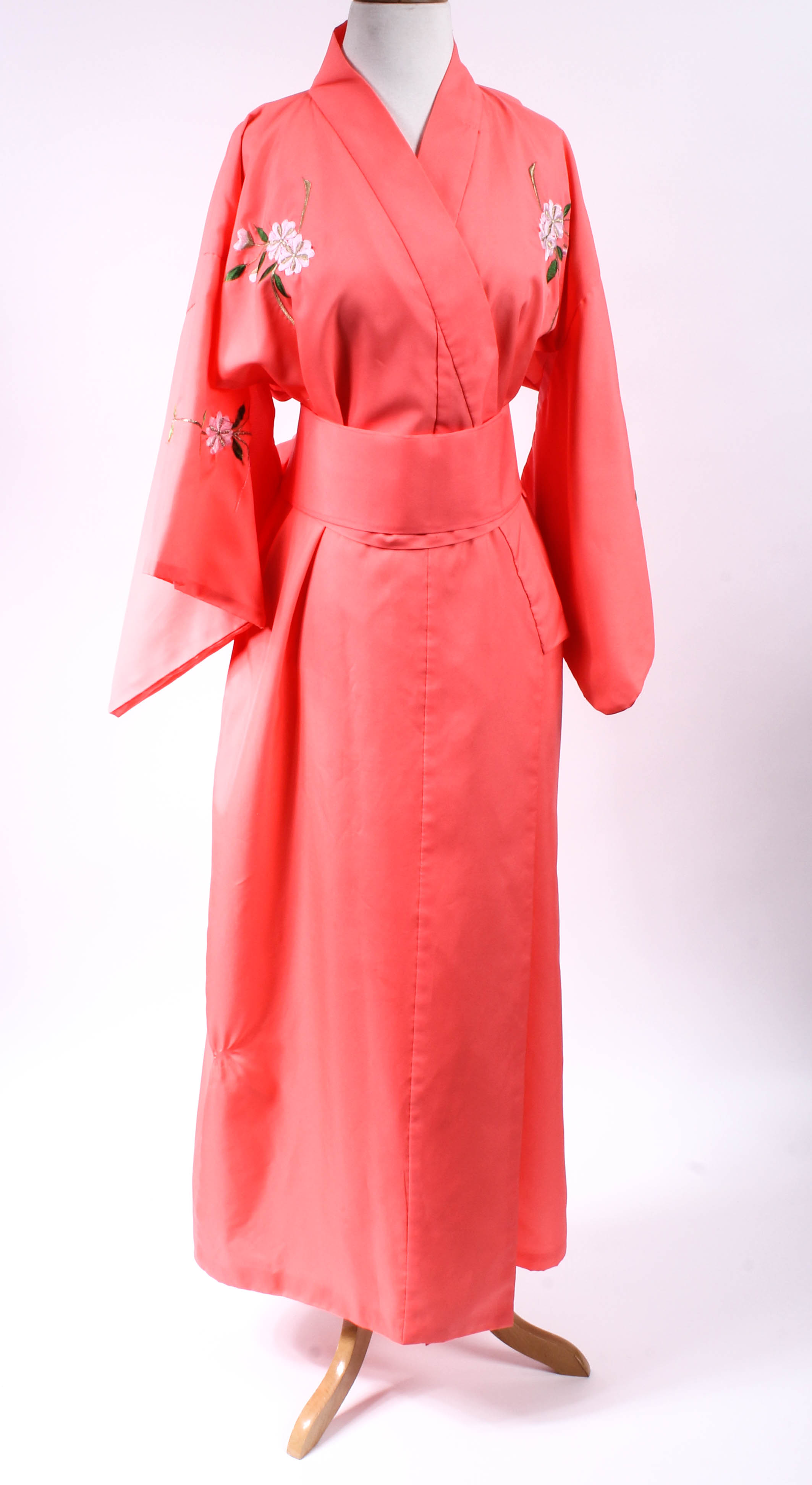 Pair of Japanese Embroidered Kimono-Style Robes