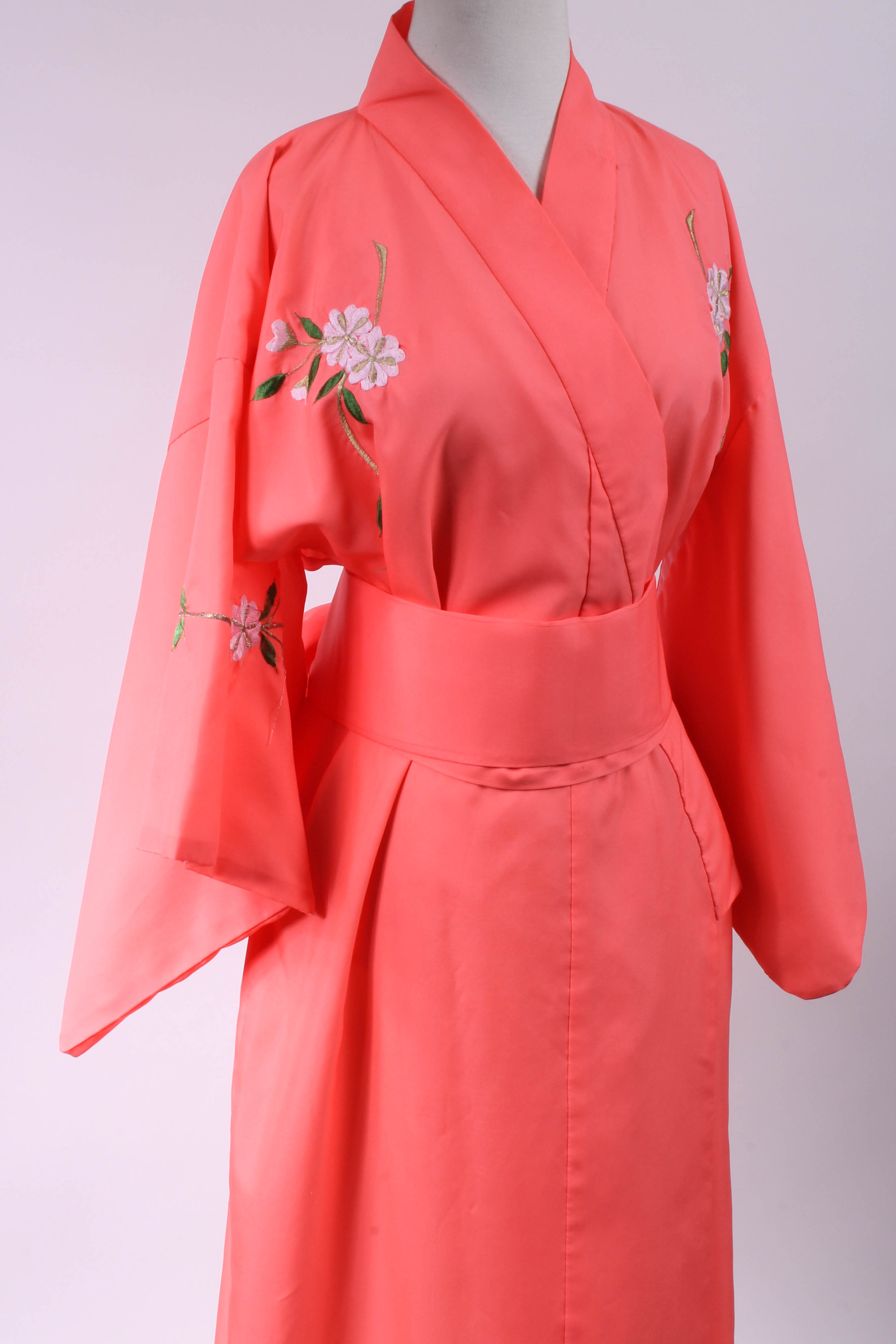 Pair of Japanese Embroidered Kimono-Style Robes