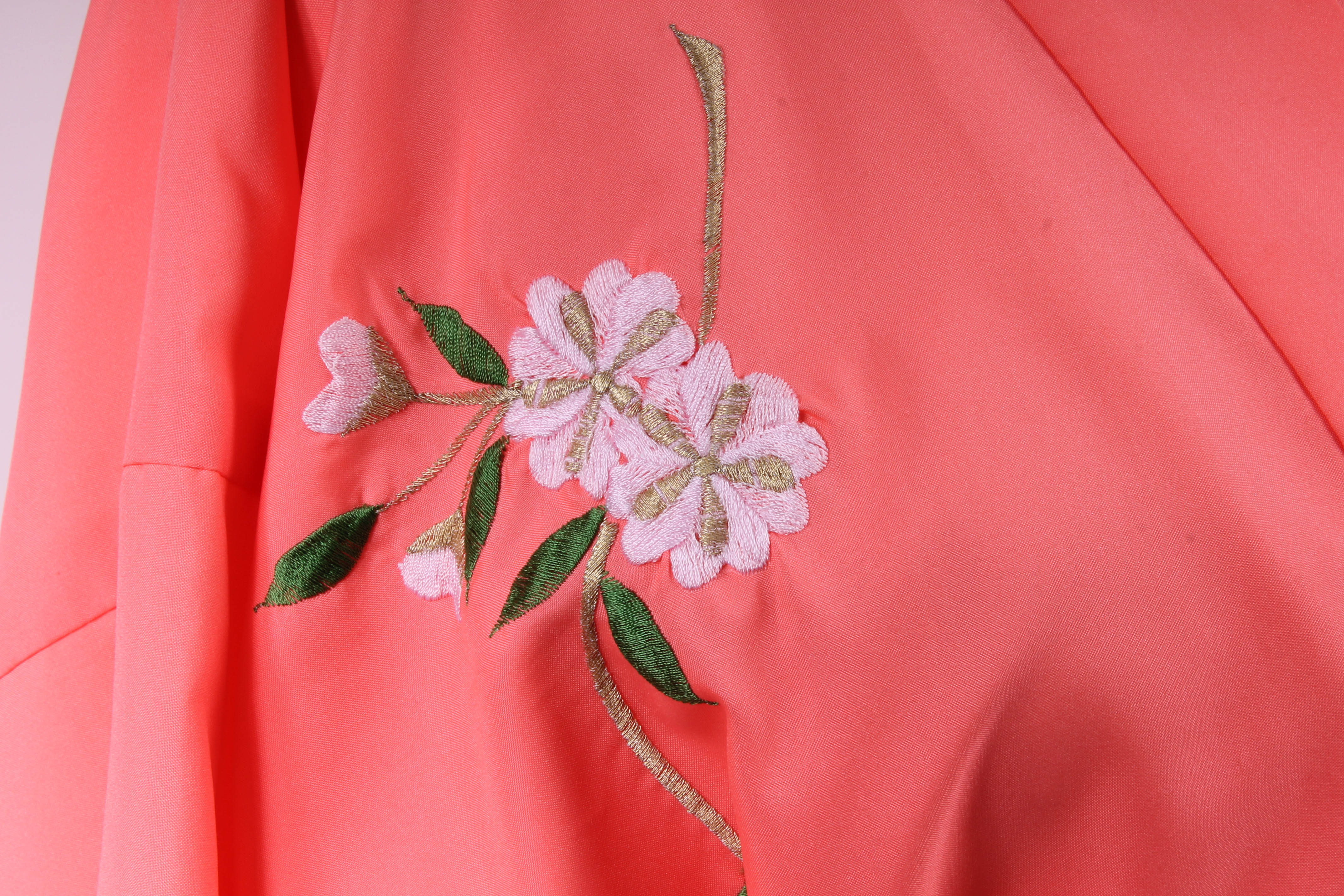 Pair of Japanese Embroidered Kimono-Style Robes