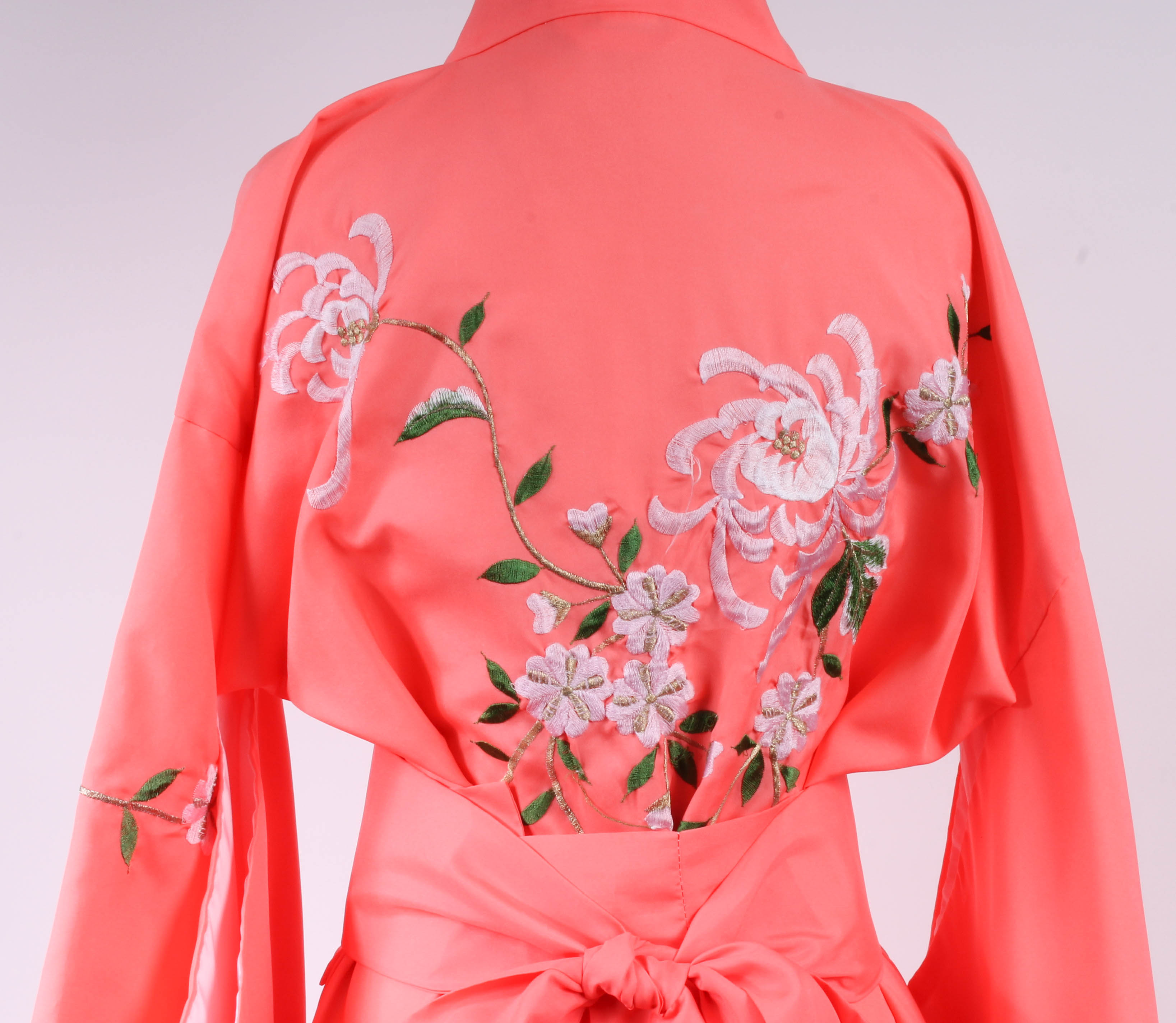 Pair of Japanese Embroidered Kimono-Style Robes