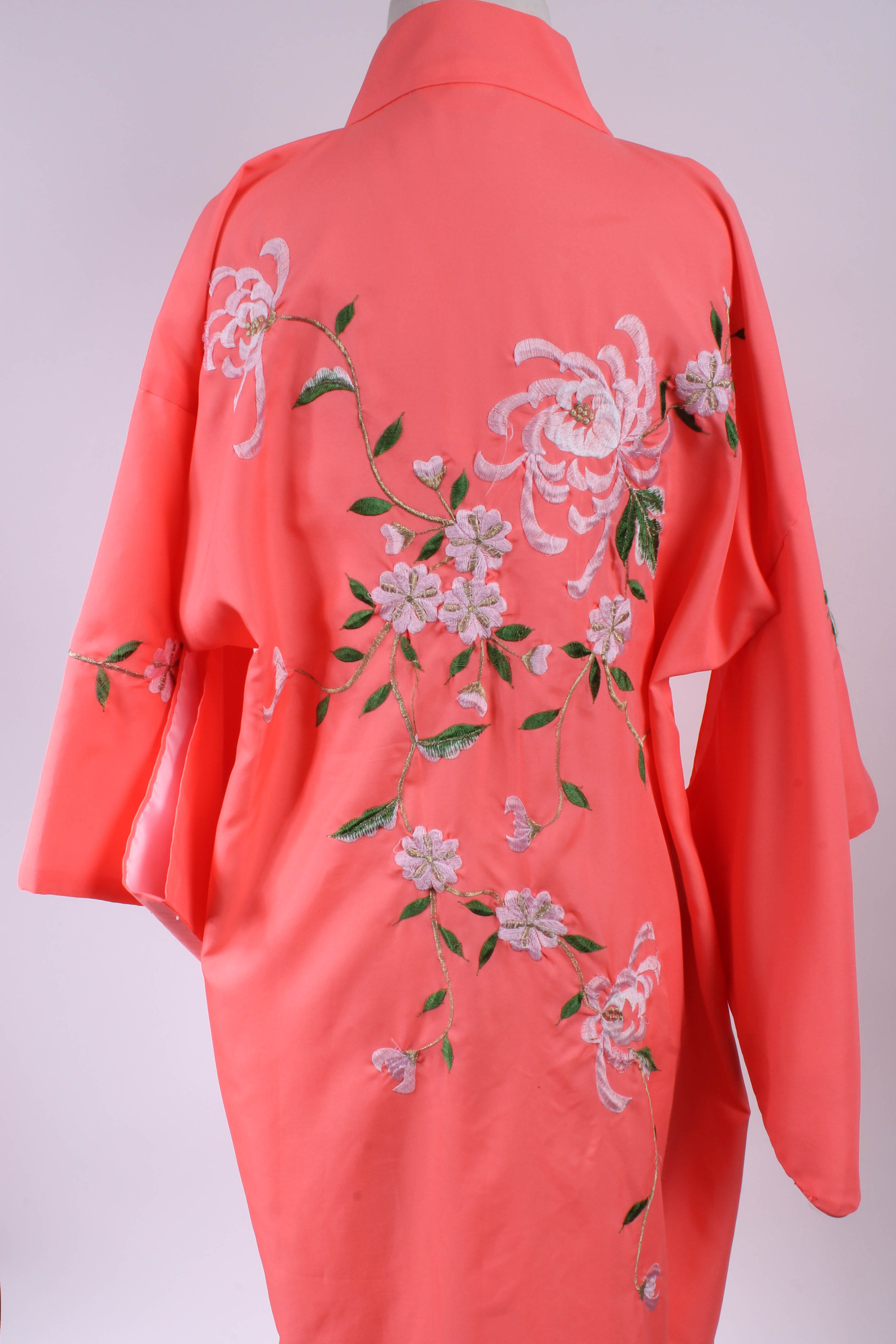 Pair of Japanese Embroidered Kimono-Style Robes