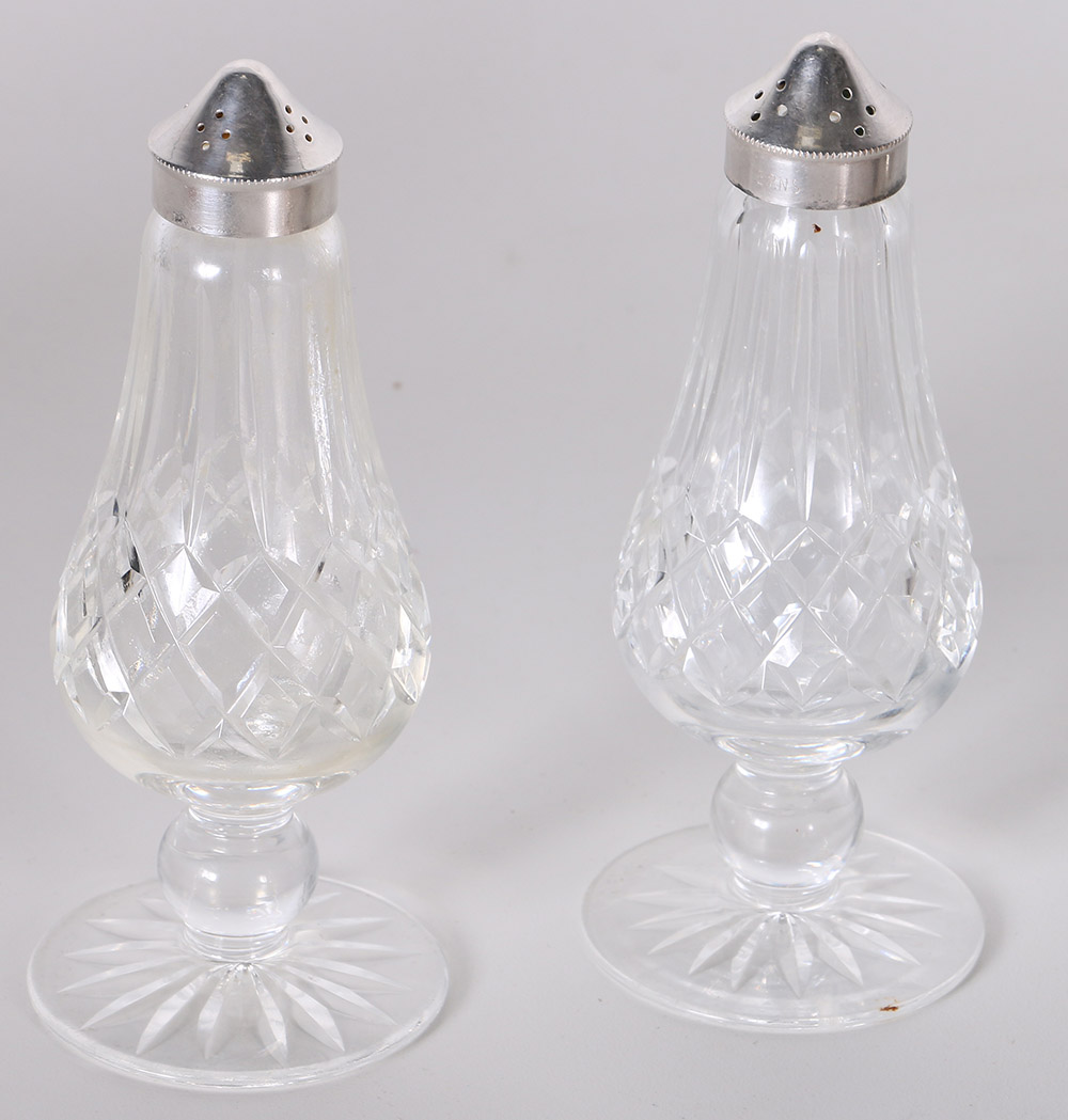 Salt and Pepper Shakers Including Waterford