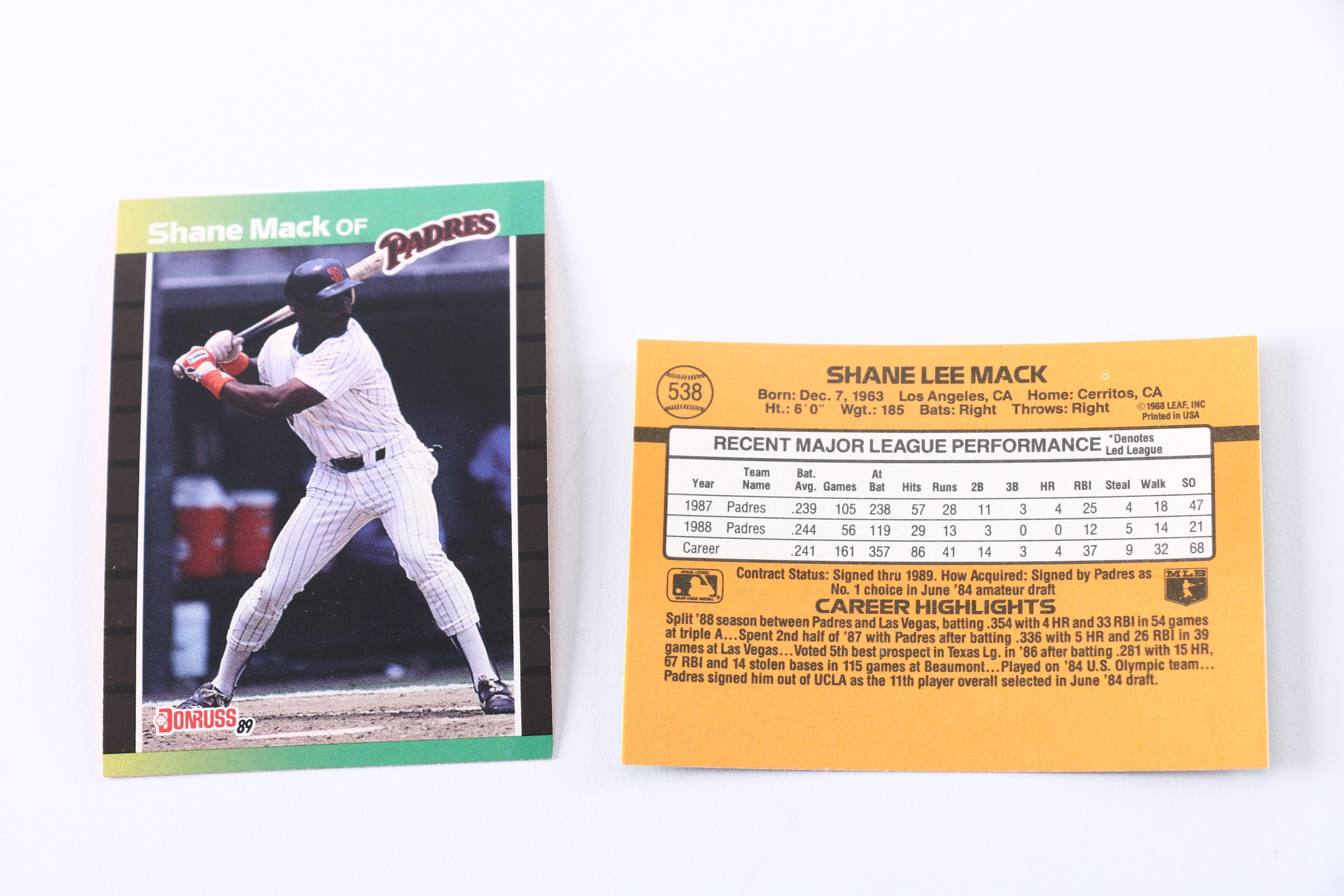 1989 Donruss Baseball Cards