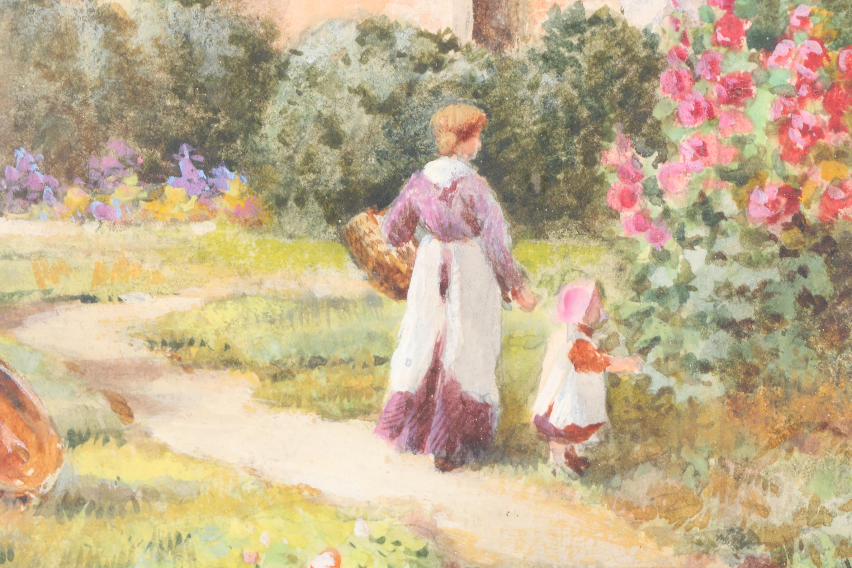 19th Century Thomas Noel Smith Gouache Painting of Landscape