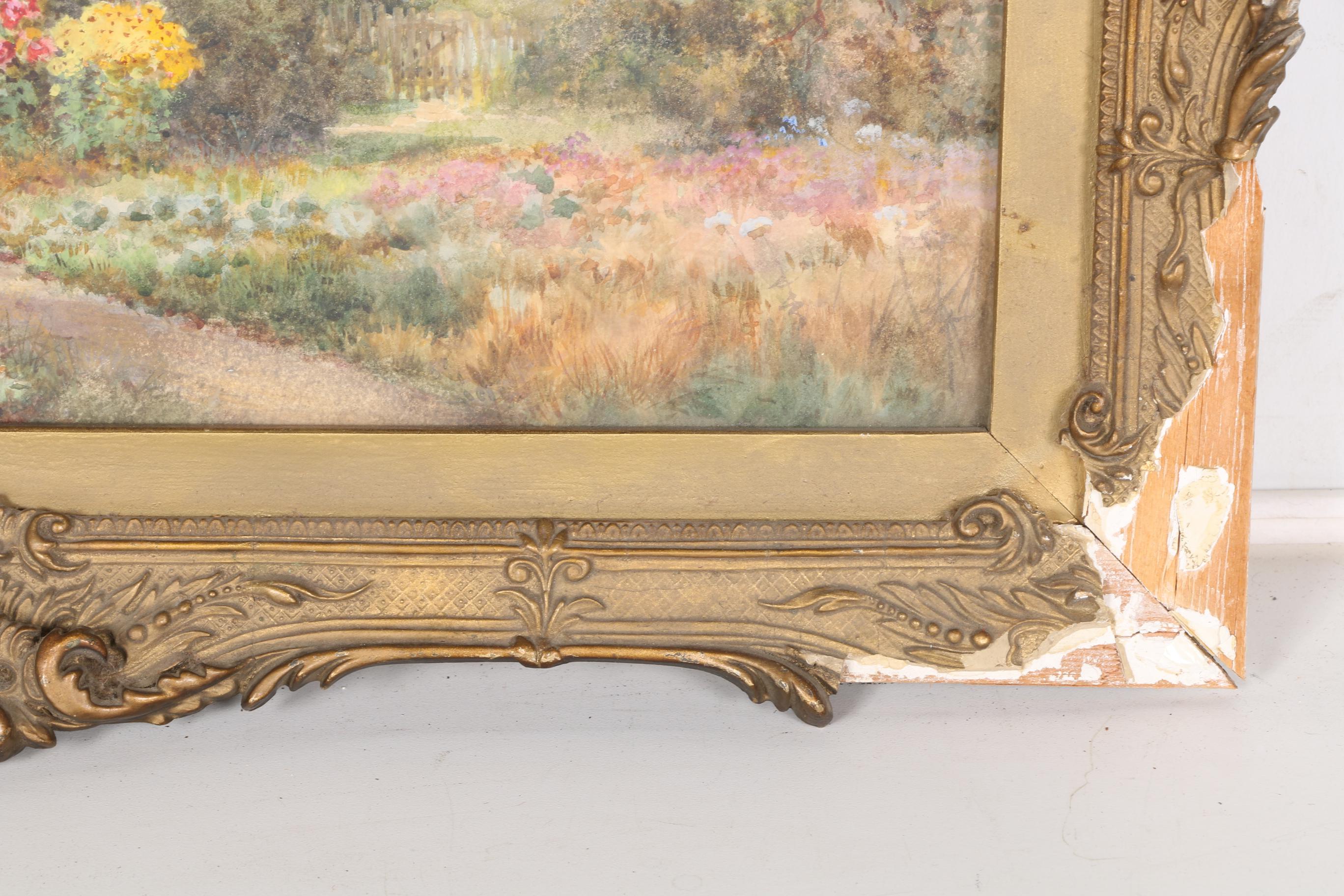 19th Century Thomas Noel Smith Gouache Painting of Landscape