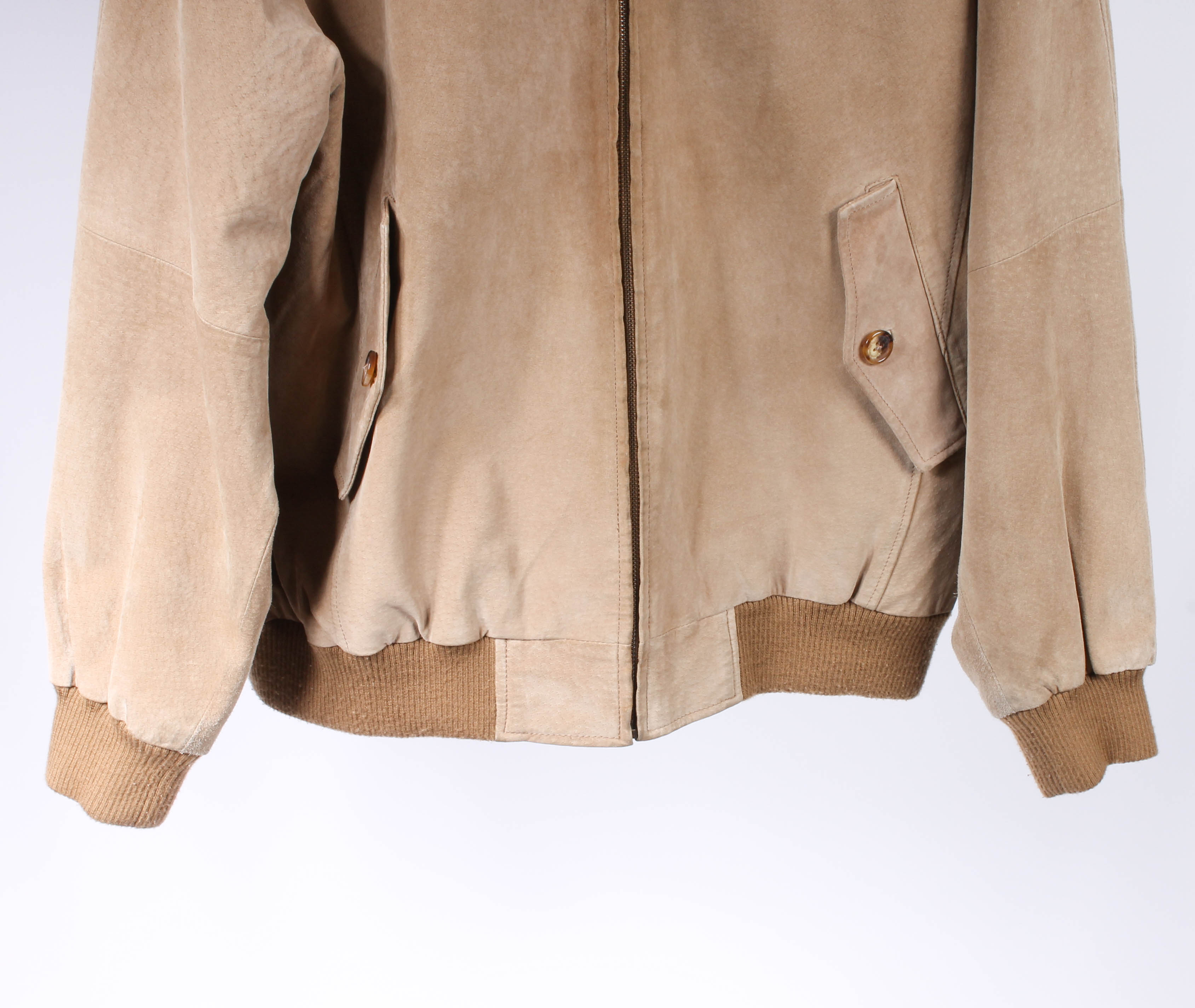 Orvis Men's Tan Leather Jacket