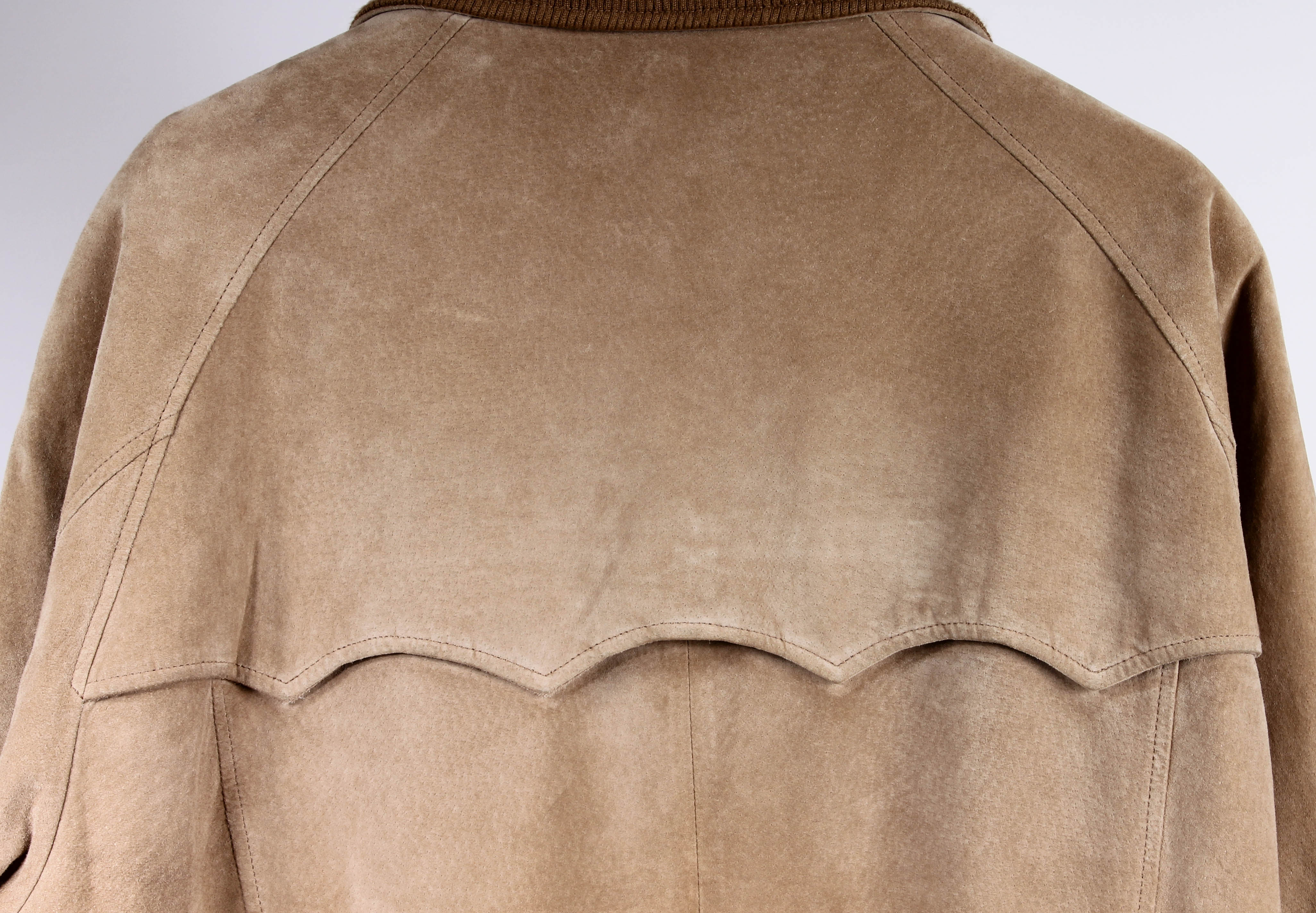 Orvis Men's Tan Leather Jacket