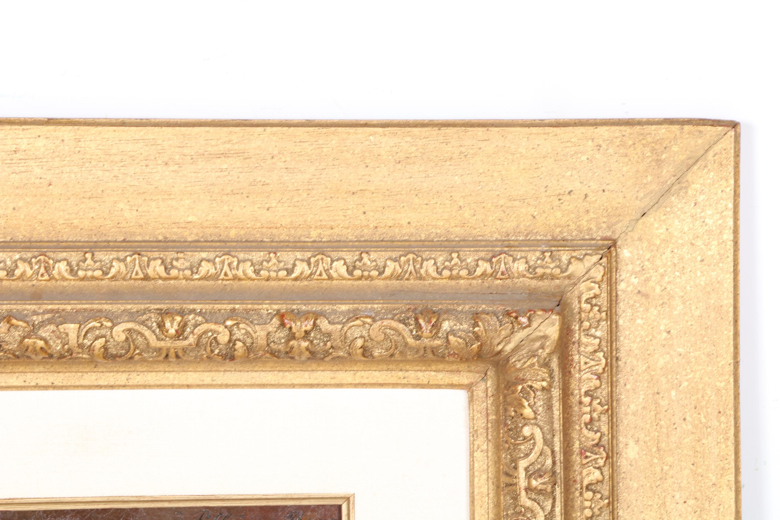 J. Palladini Roma Oil Painting on Canvas Portrait