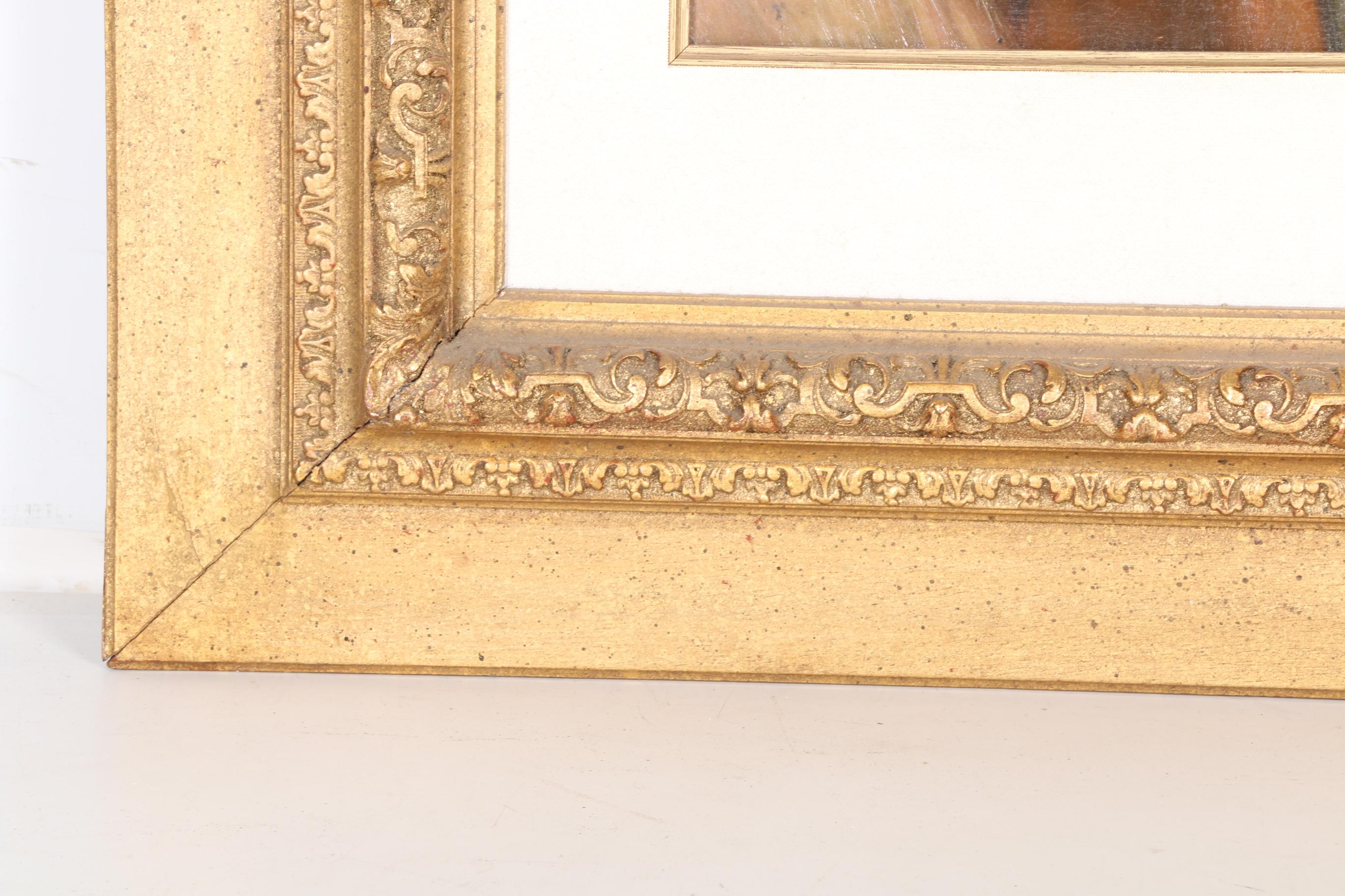 J. Palladini Roma Oil Painting on Canvas Portrait