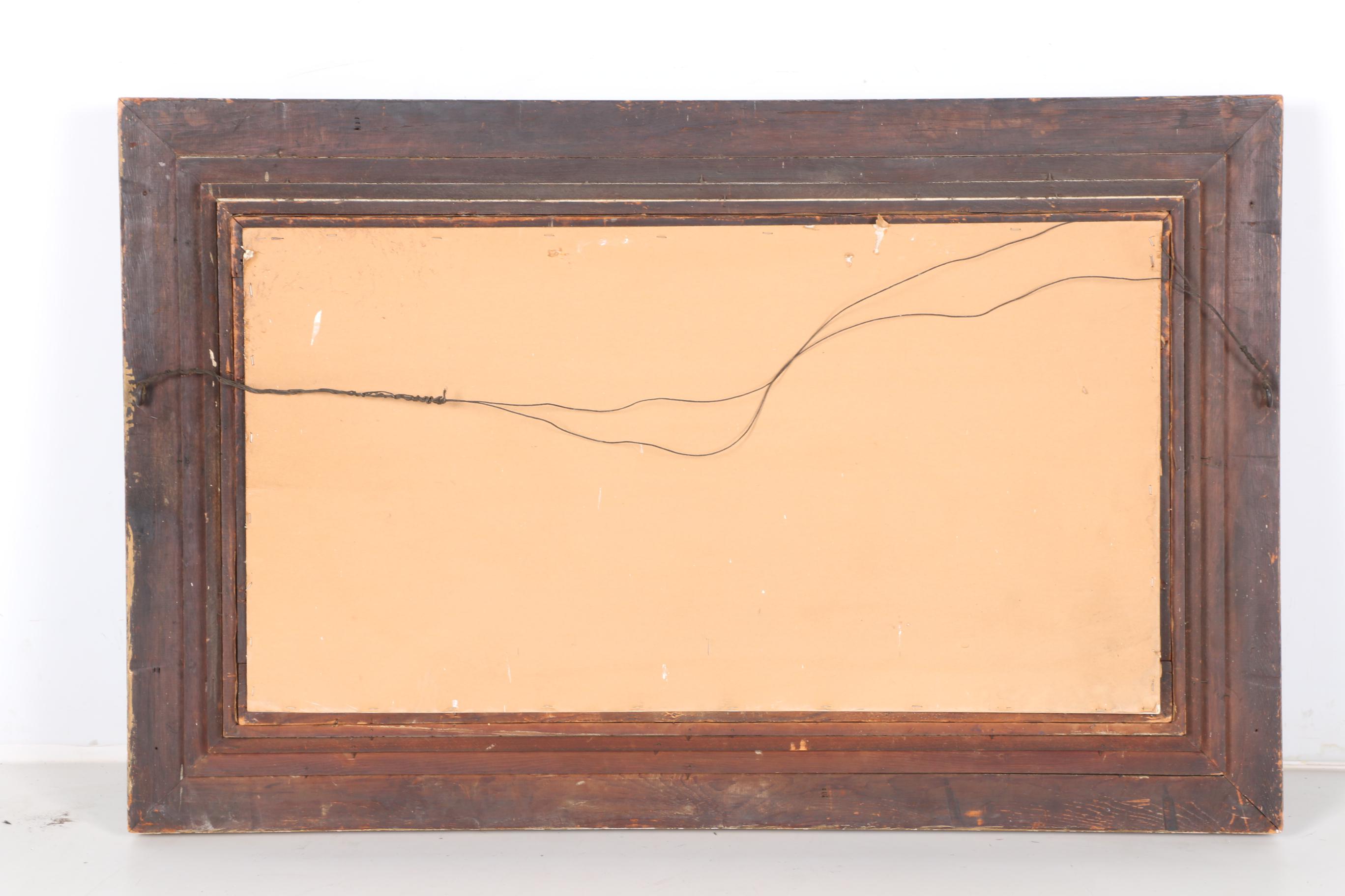 After Fredric Edwin Church Oil Painting on Canvas of "Niagra Falls"