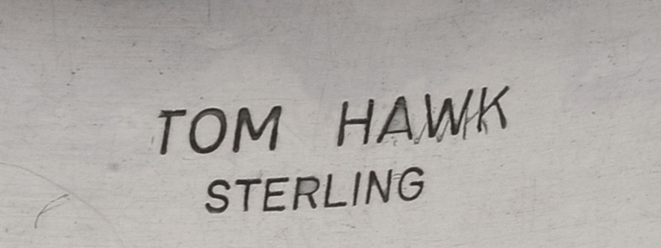 Tom Hawk Signed Native American Navajo Sterling Silver Cuff