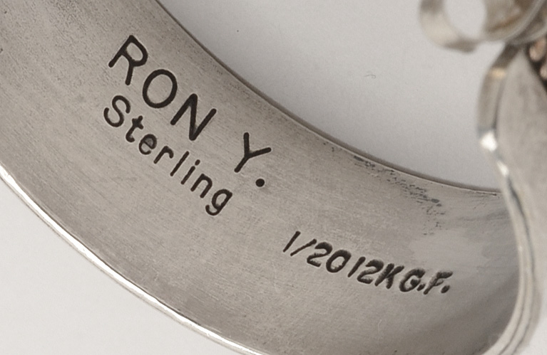 Native American Navajo Sterling and Gold Filled Pierced Earrings