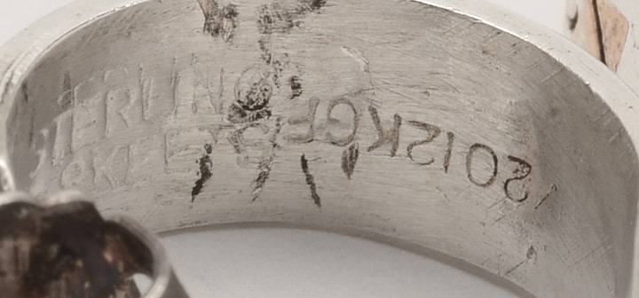 Native American Navajo Sterling and Gold Filled Pierced Earrings