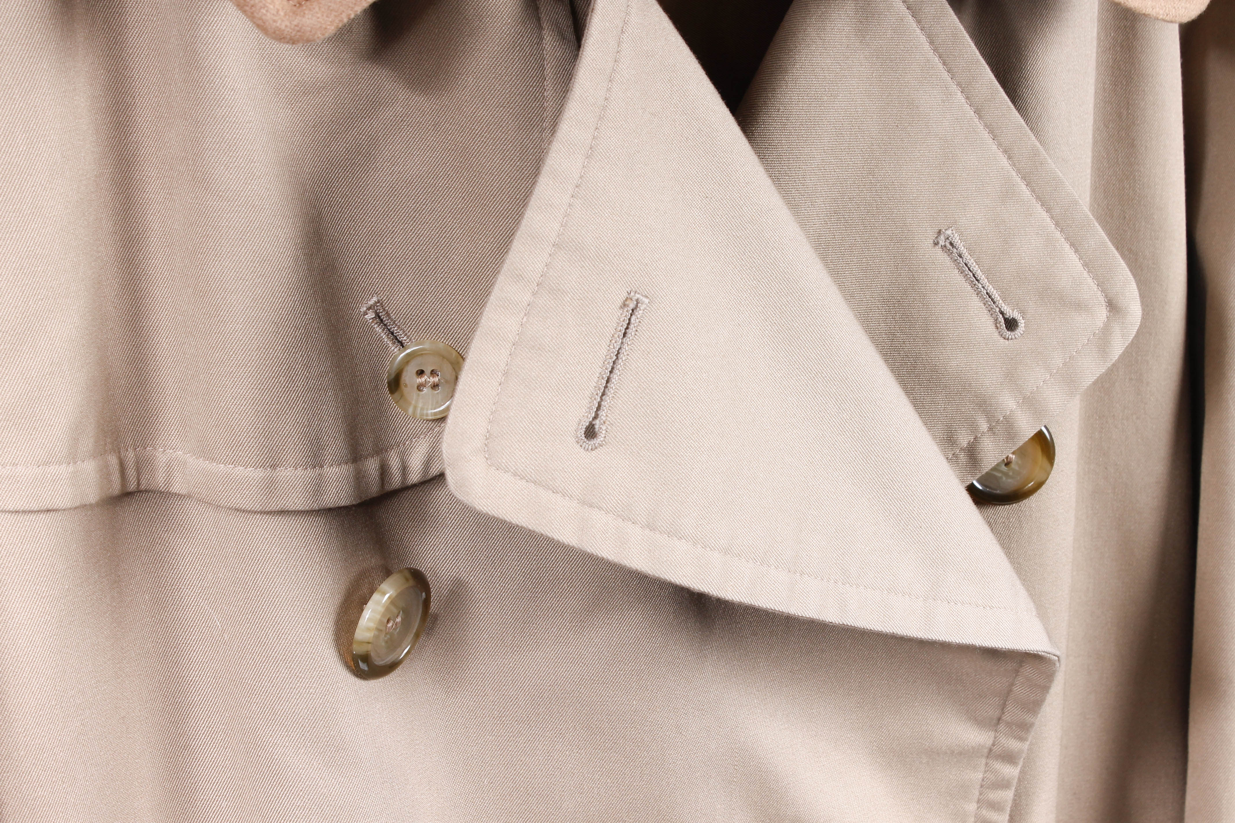 Men's Burberrys Tan Twill Wool Overcoat