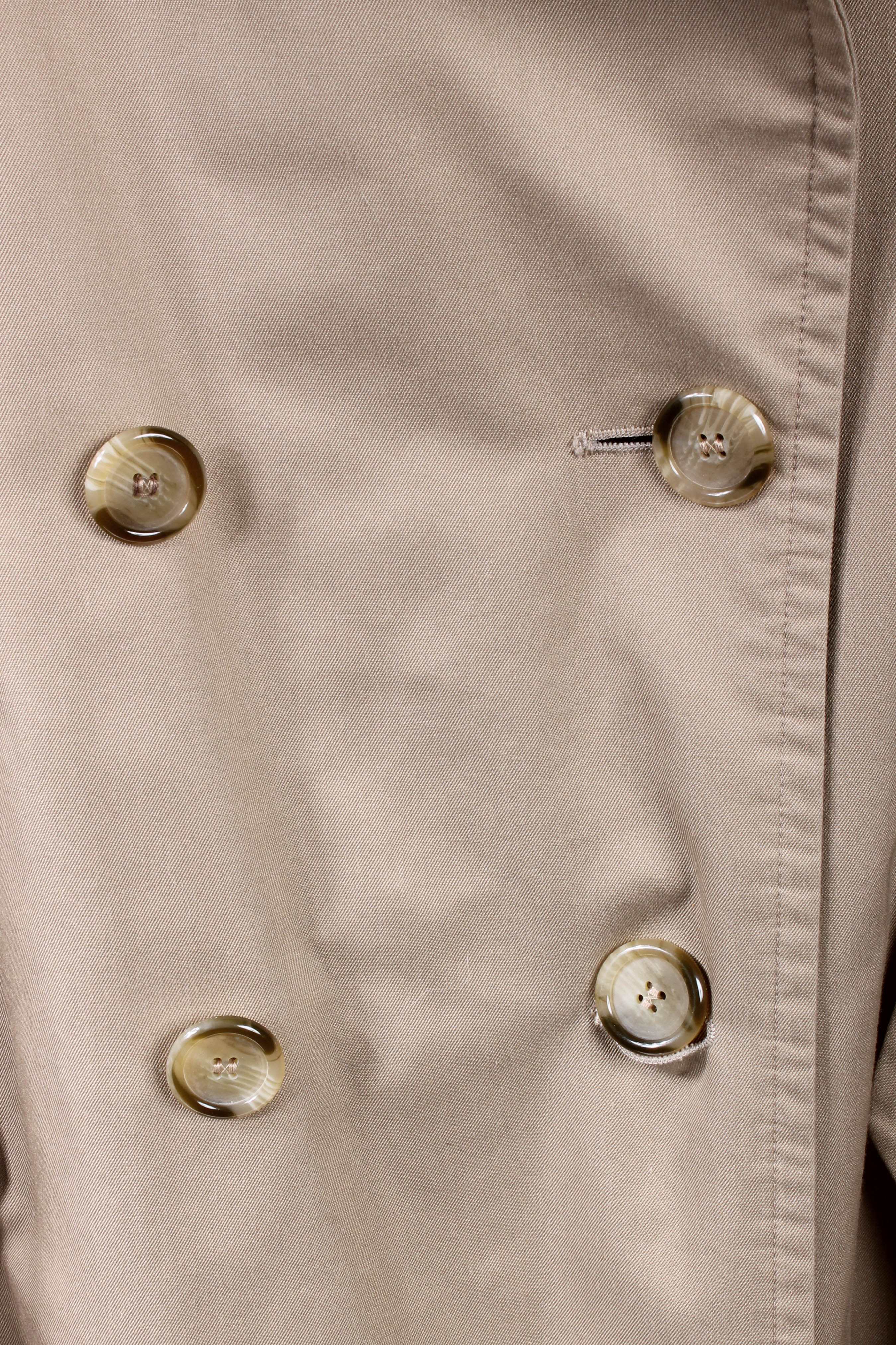 Men's Burberrys Tan Twill Wool Overcoat