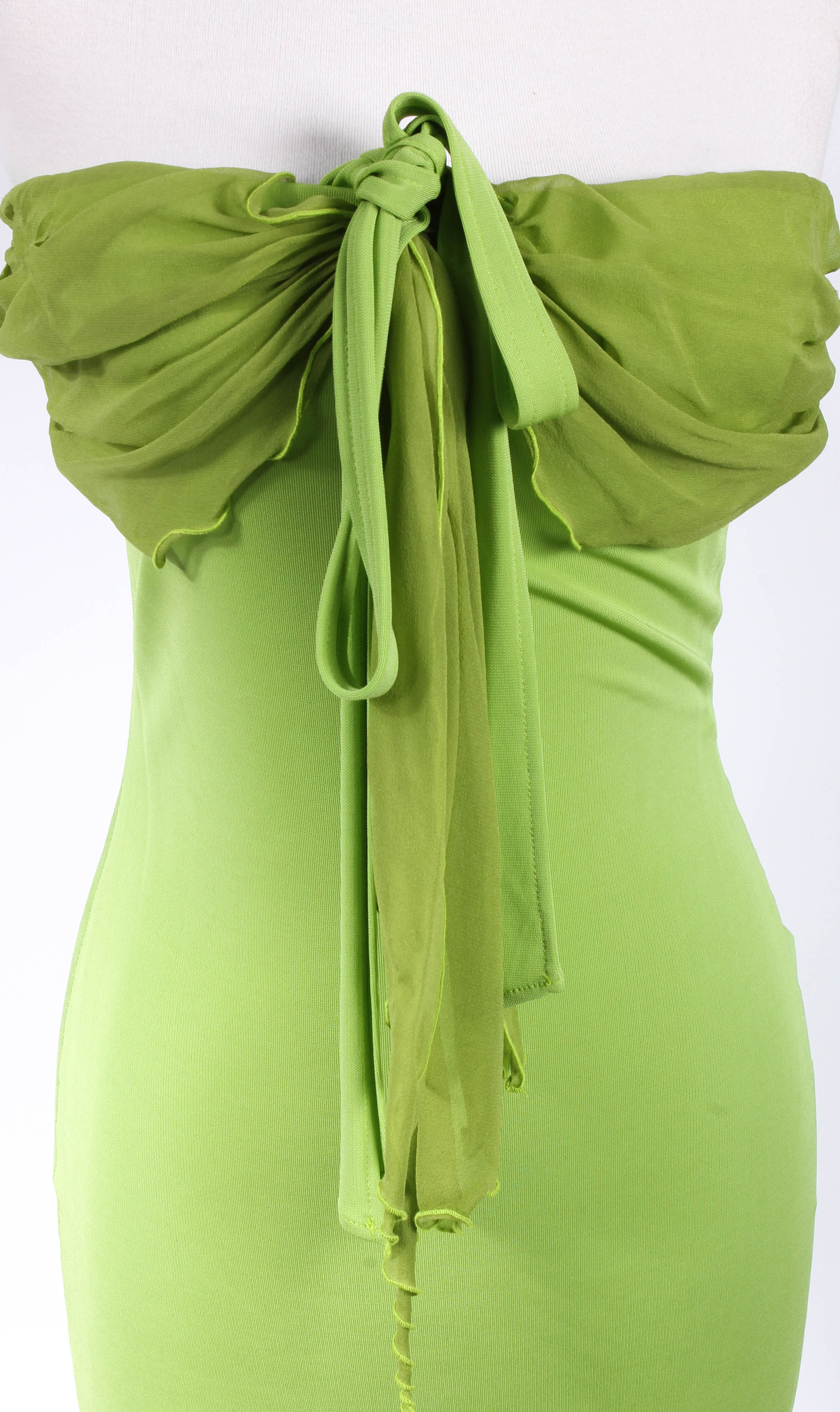 Pair of Women's Bright-Colored Strapless Dresses