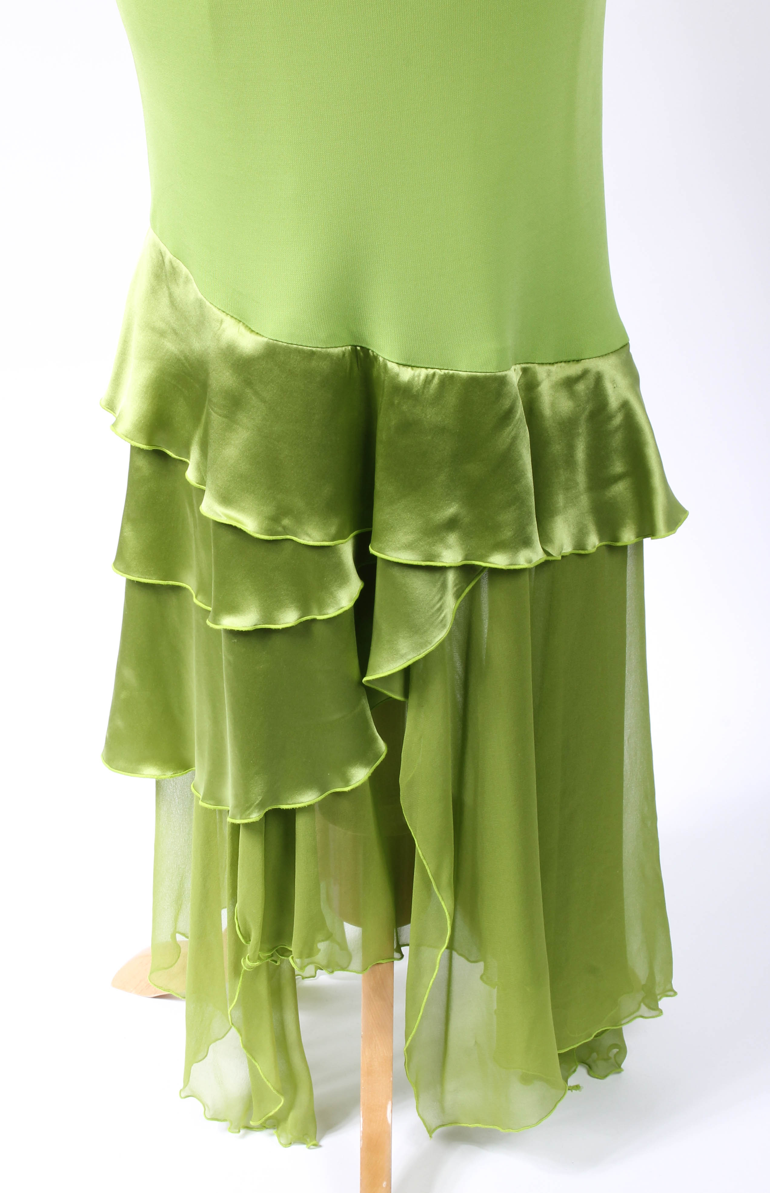 Pair of Women's Bright-Colored Strapless Dresses