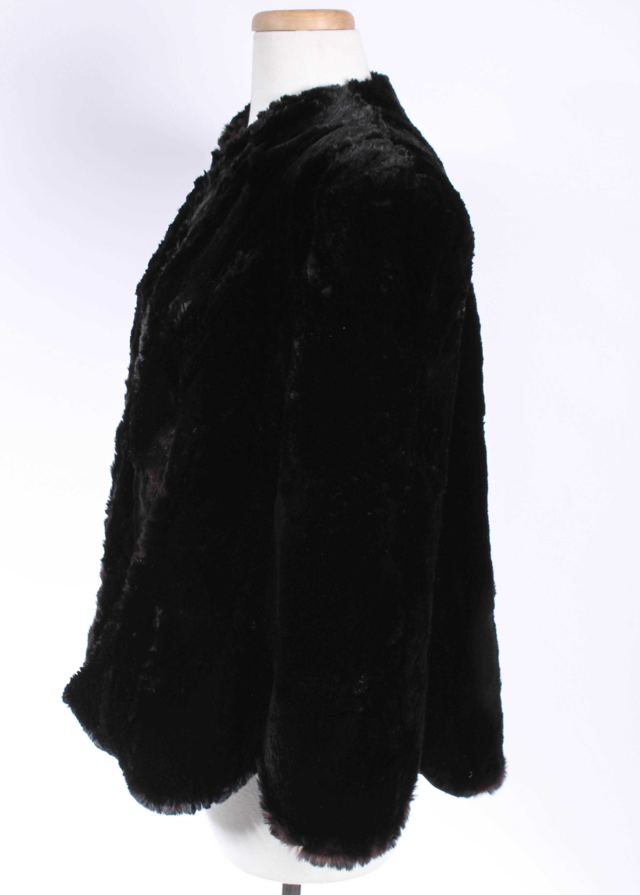 Vintage Black Fur Jacket by Michaels Furs of Fashion St. Louis