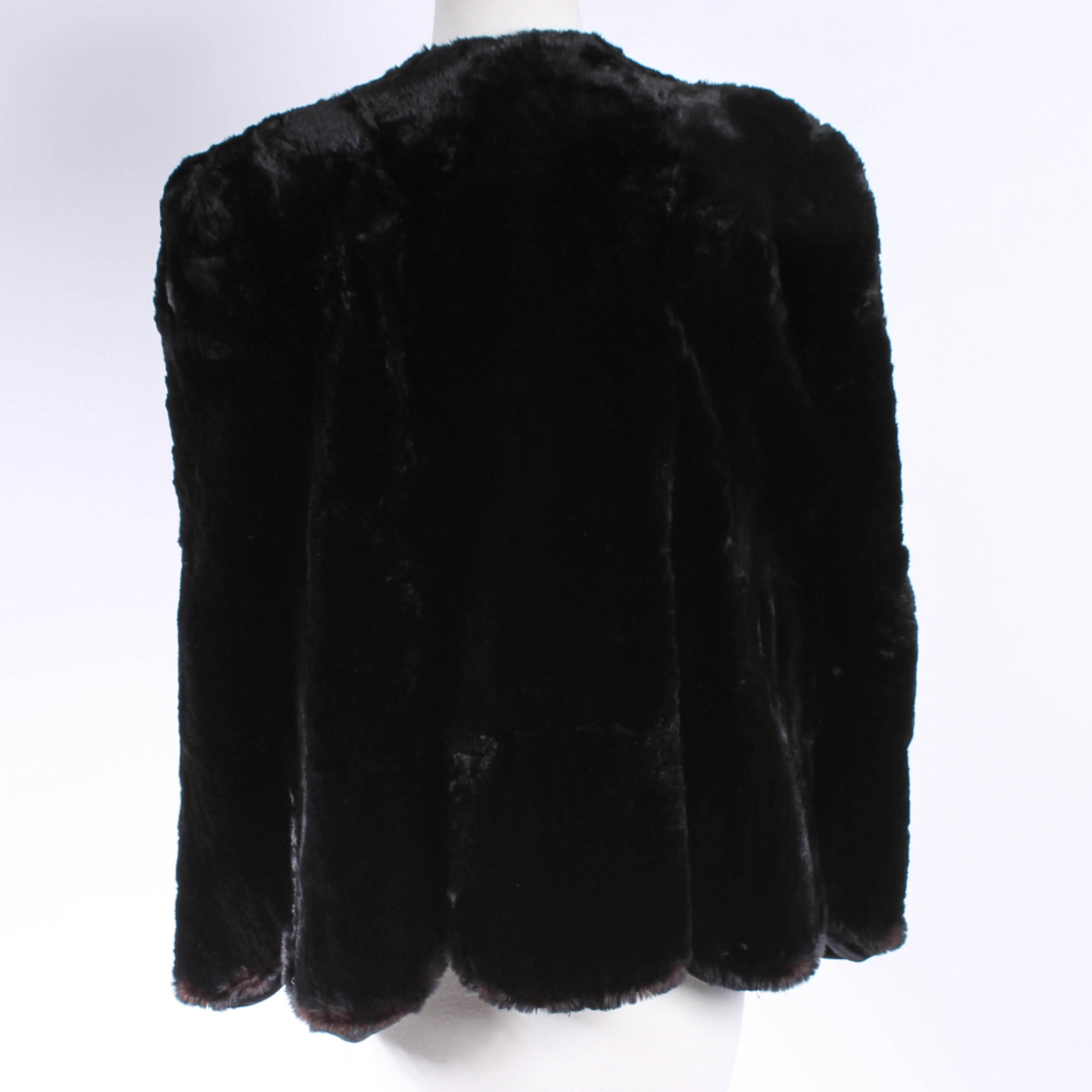Vintage Black Fur Jacket by Michaels Furs of Fashion St. Louis