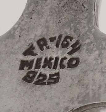 Vintage Taxco Mexico Sterling Silver Hinged Clamper Bracelet