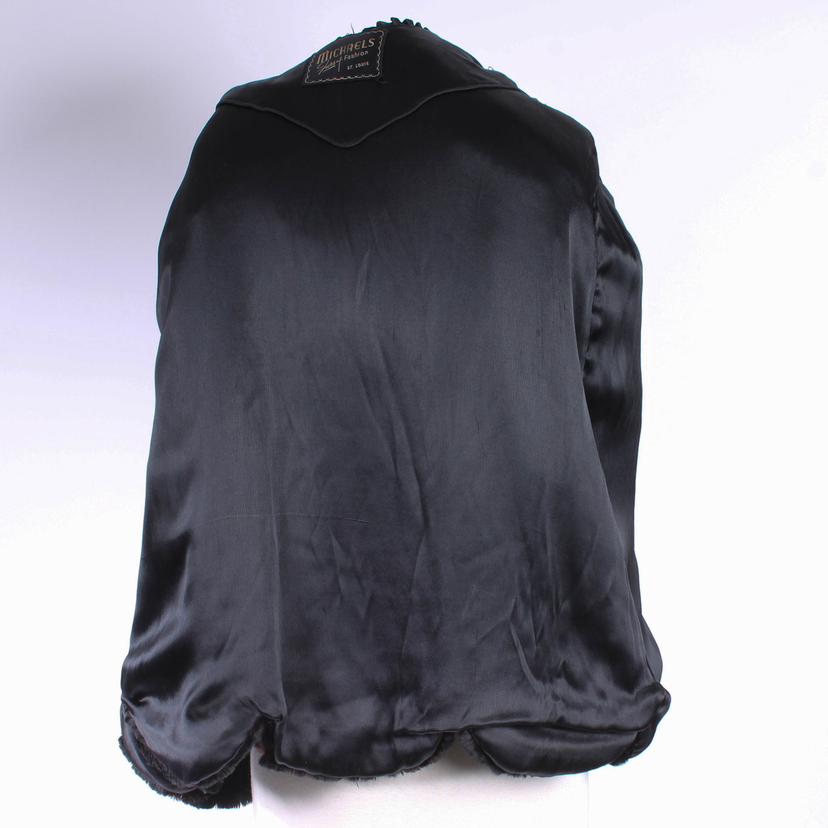 Vintage Black Fur Jacket by Michaels Furs of Fashion St. Louis