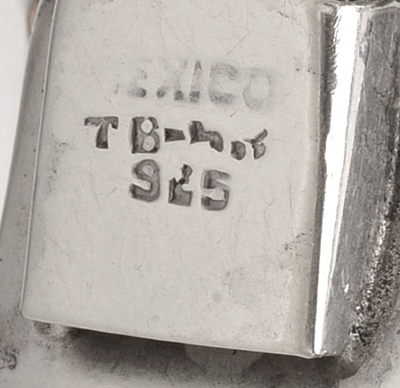 Vintage Taxco Mexico Sterling Silver Mosaic Inlay Hinged Bracelet