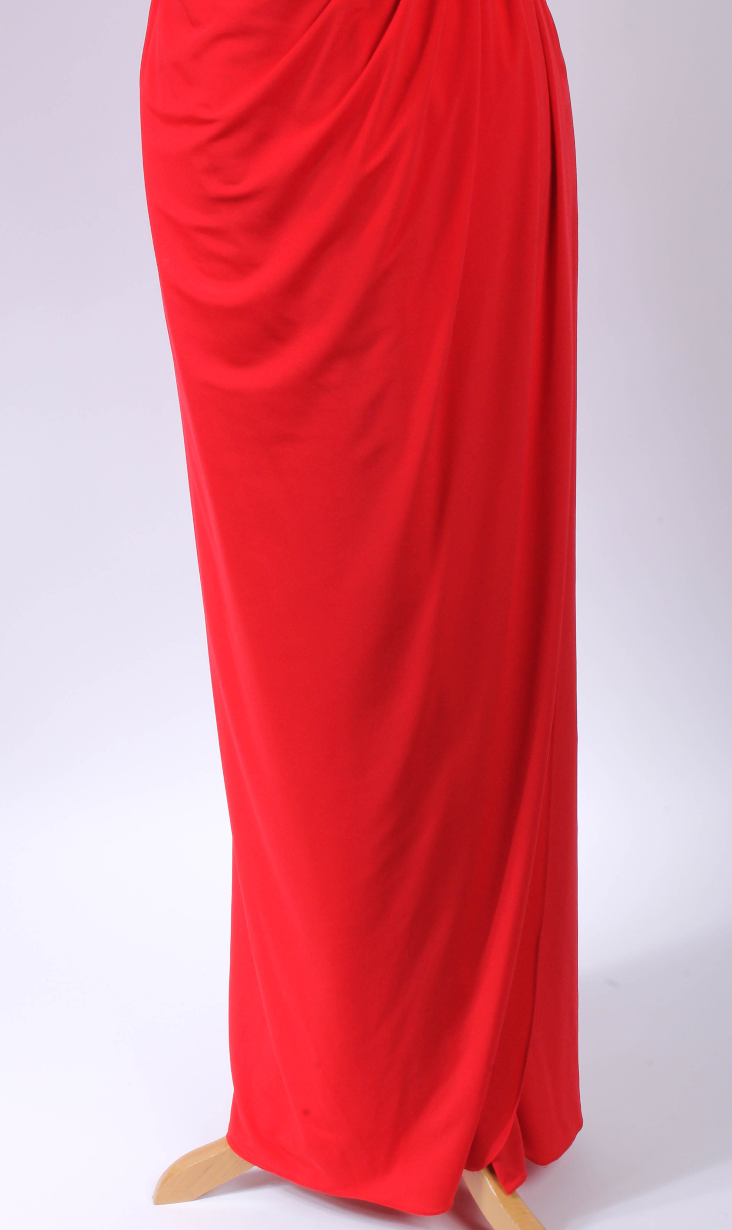 Pair of Women's Bright-Colored Strapless Dresses