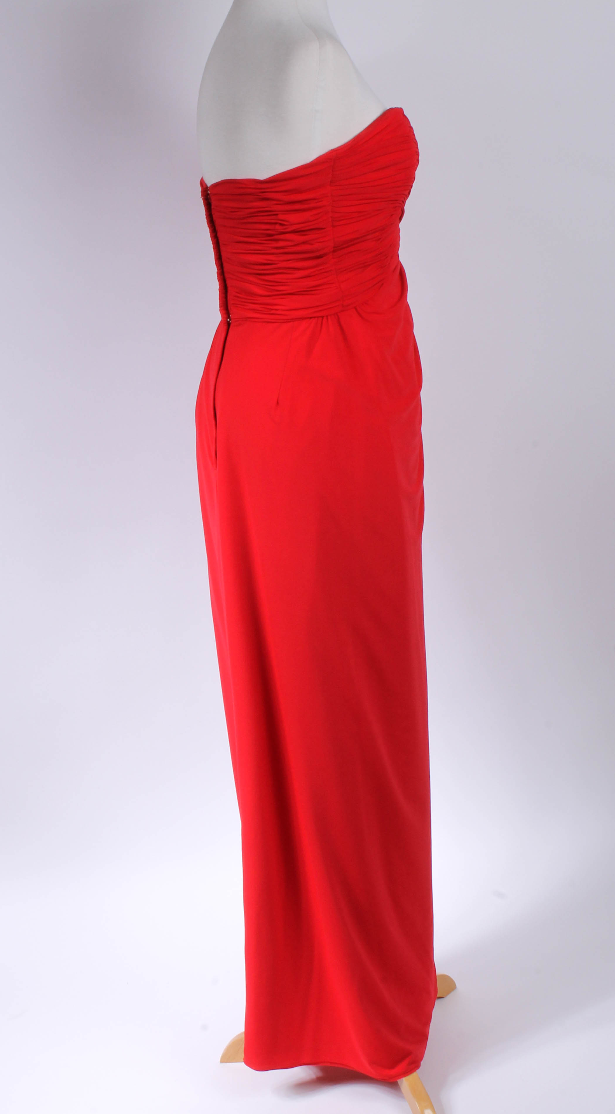 Pair of Women's Bright-Colored Strapless Dresses