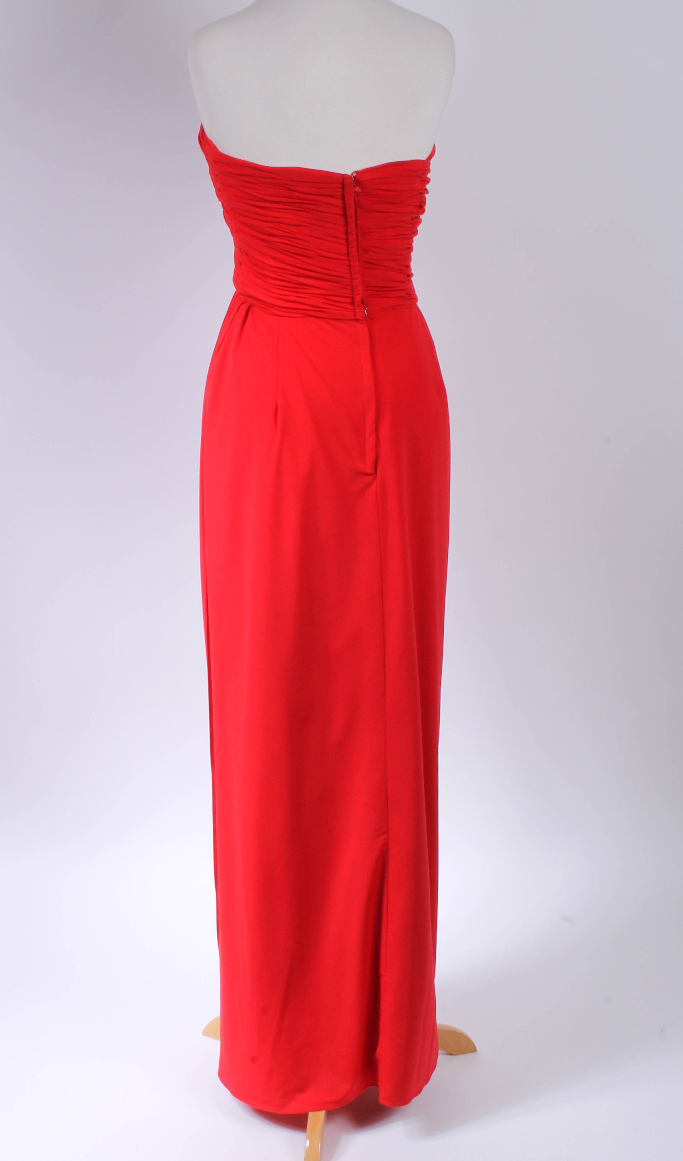 Pair of Women's Bright-Colored Strapless Dresses