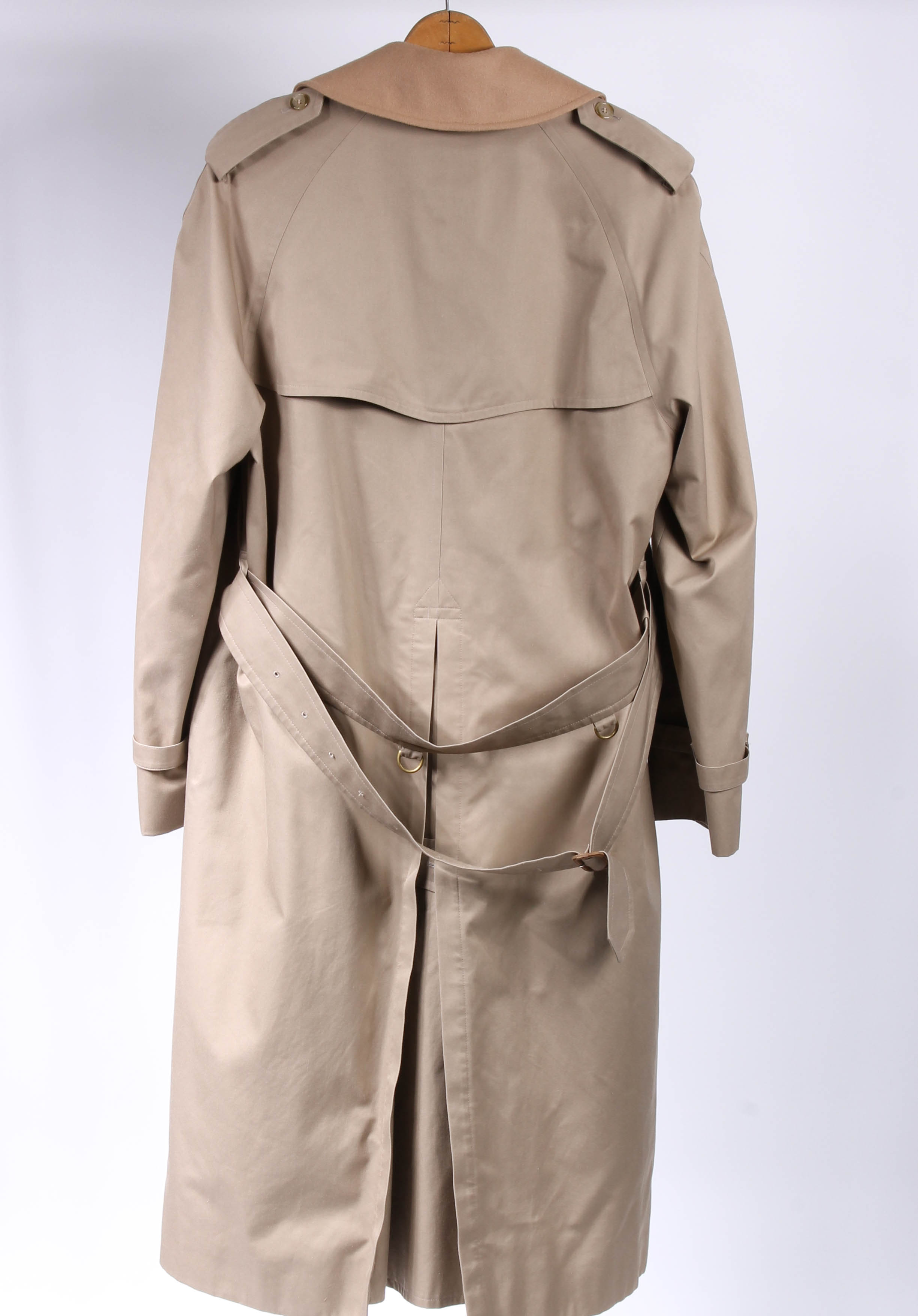 Men's Burberrys Tan Twill Wool Overcoat