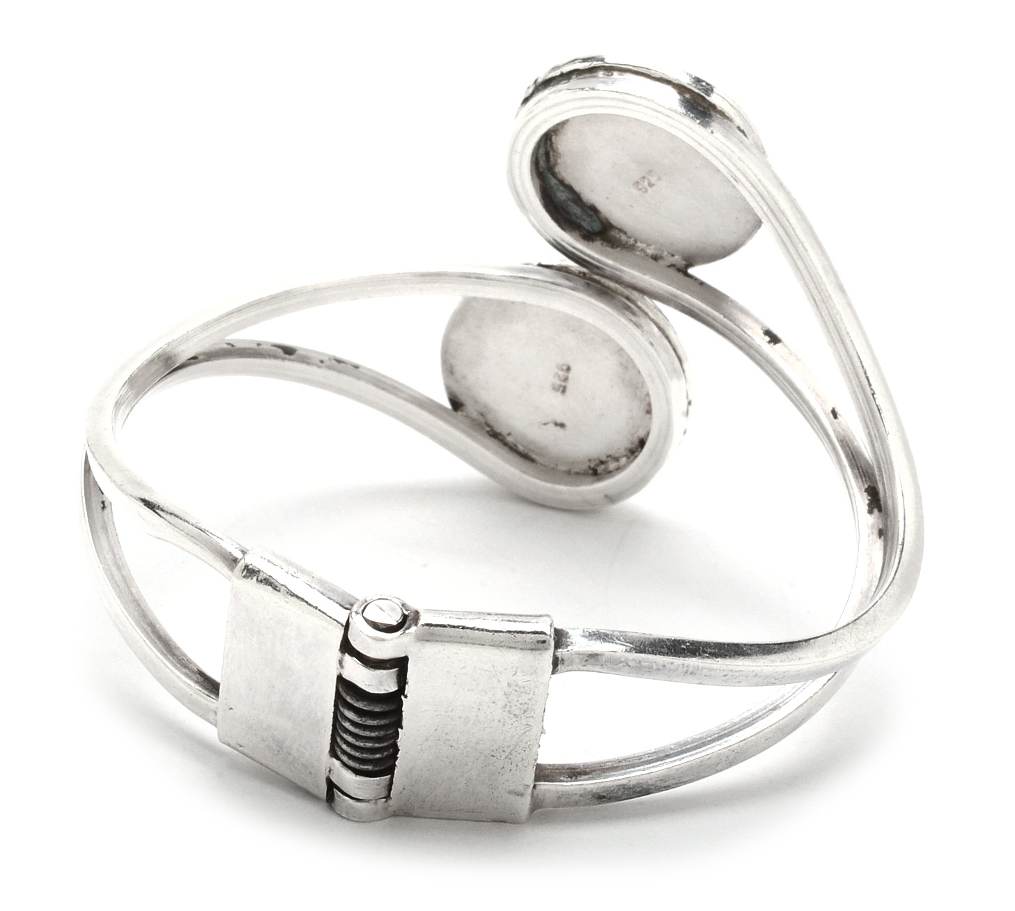 Two Sterling Silver Bracelets Including Martell