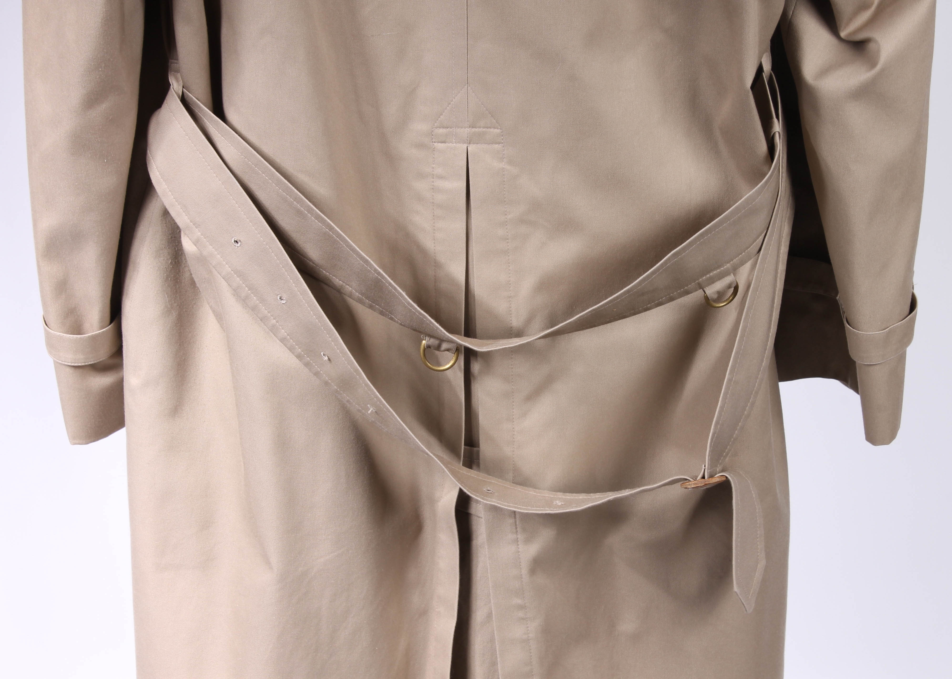 Men's Burberrys Tan Twill Wool Overcoat