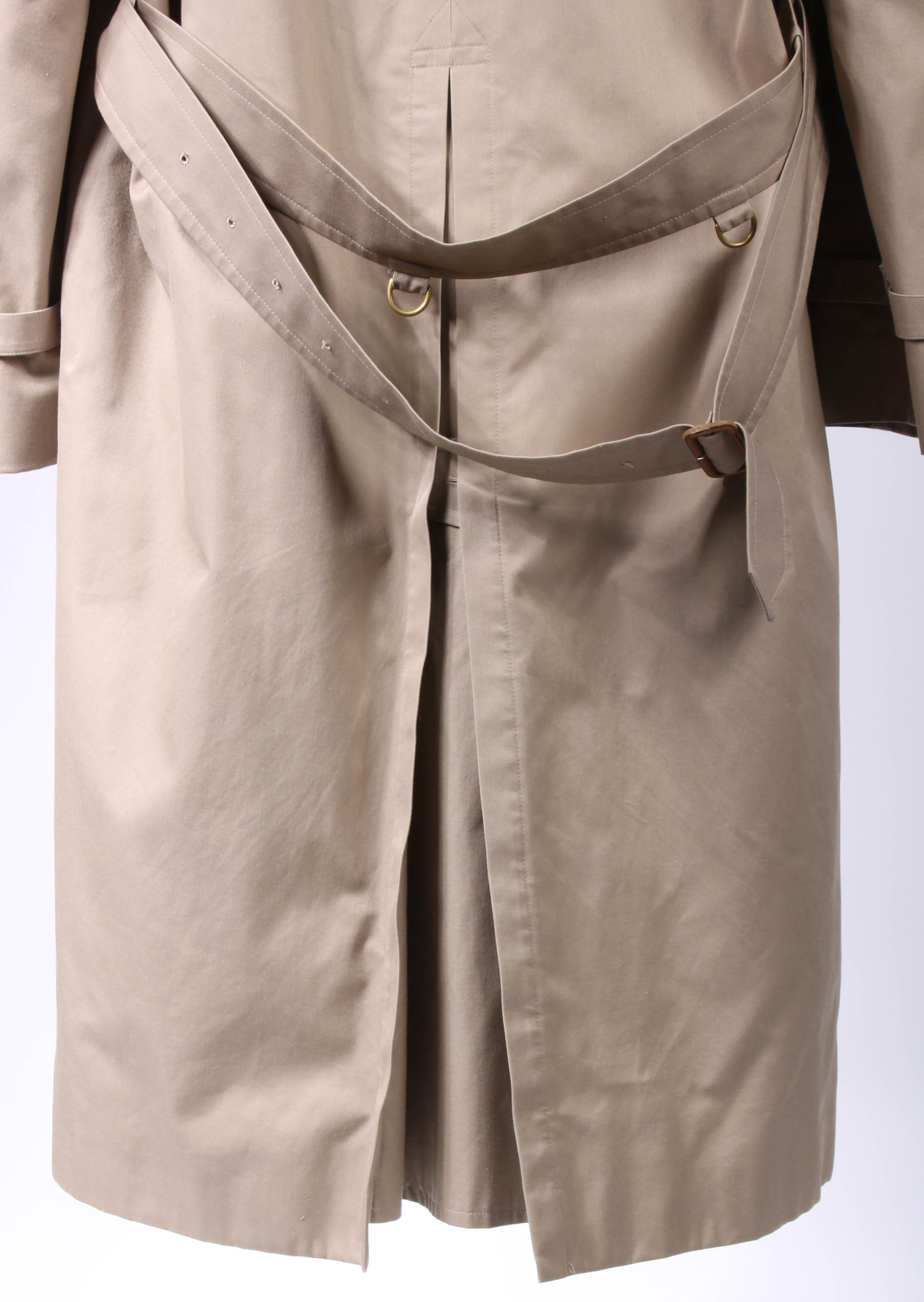 Men's Burberrys Tan Twill Wool Overcoat