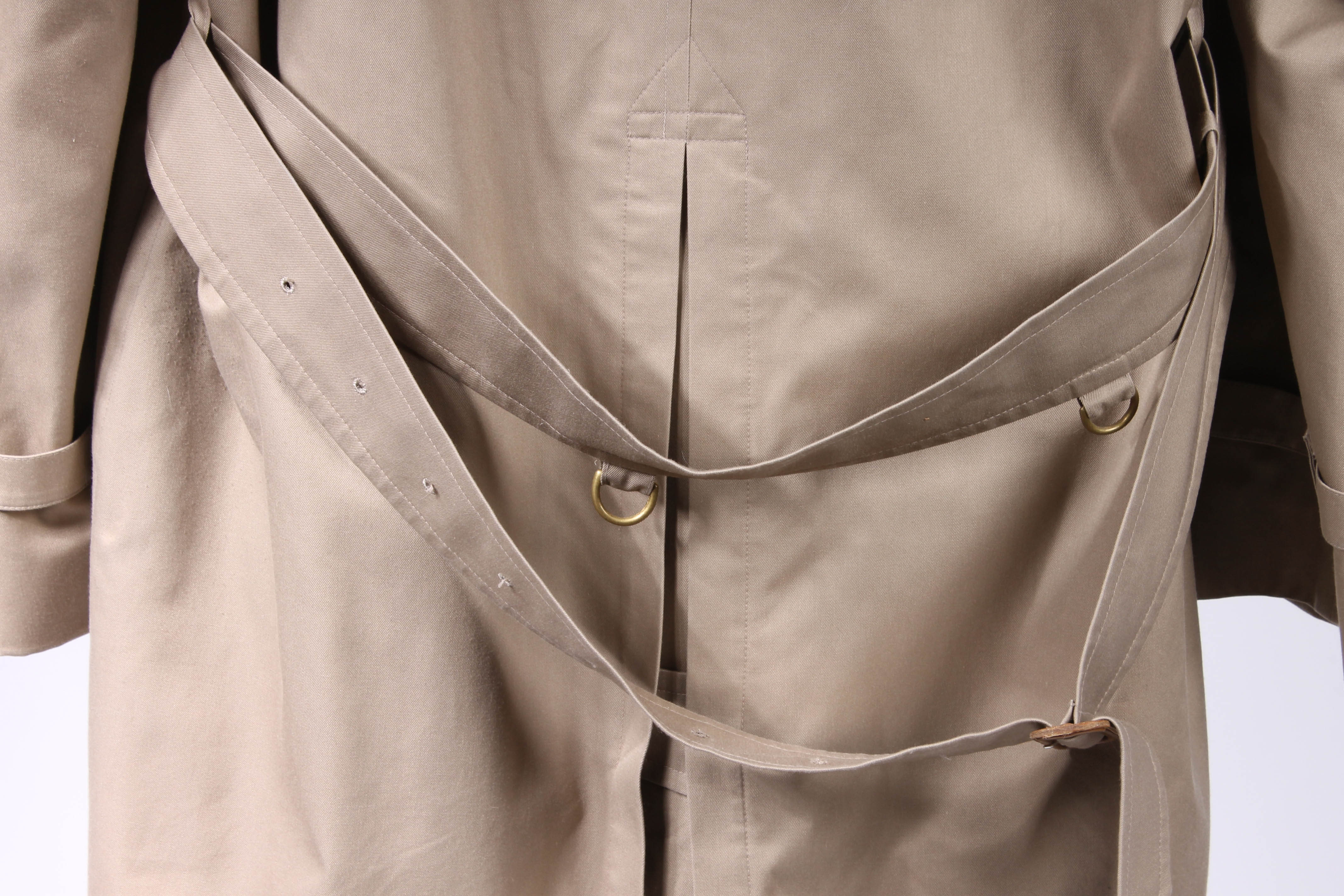 Men's Burberrys Tan Twill Wool Overcoat