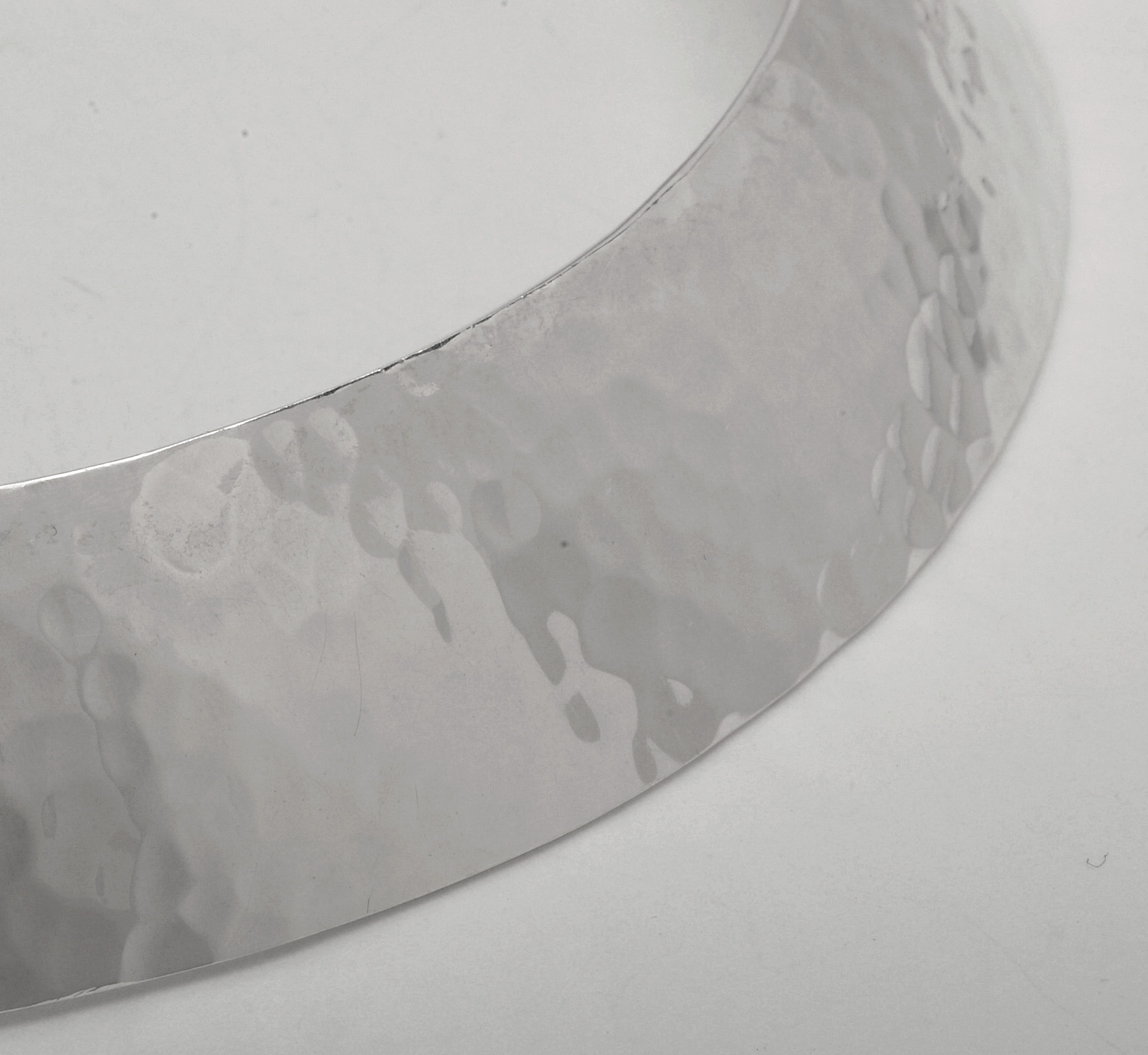 Vintage Taxco Mexico Sterling Silver Hammered Collar Necklace