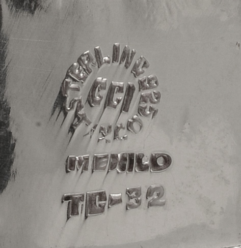 Vintage Taxco Mexico Sterling Silver Hammered Collar Necklace