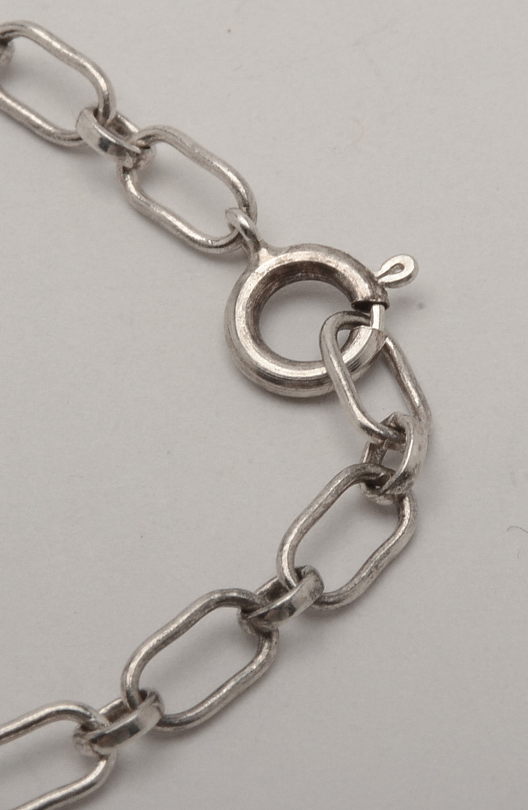 RB Signed Native American Navajo Sterling and Turquoise Necklace