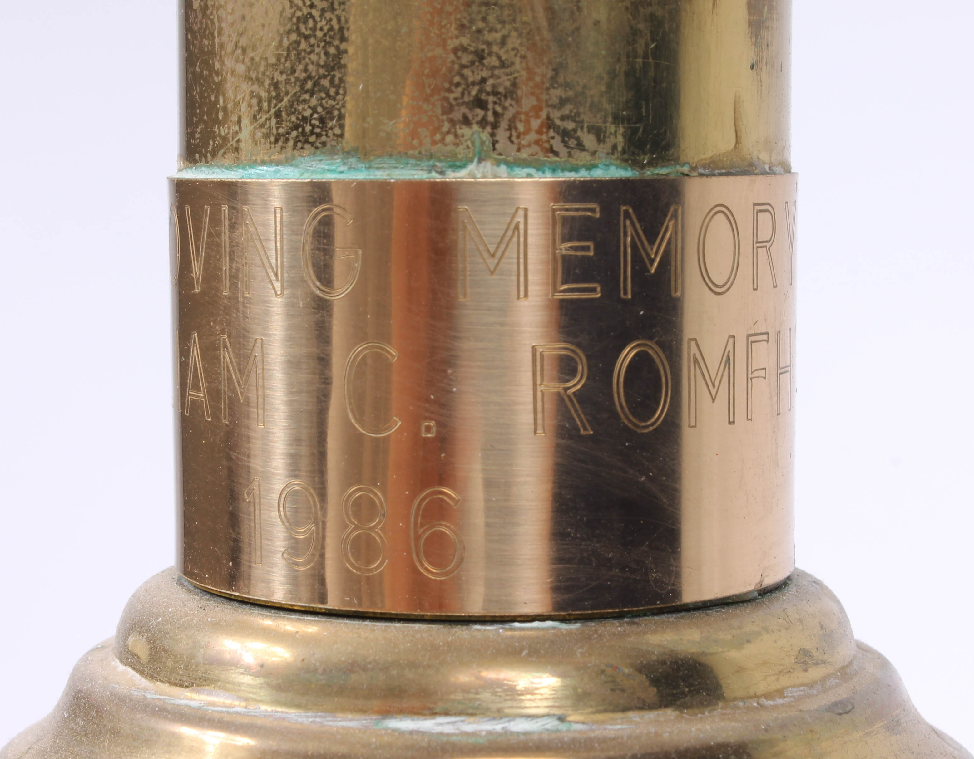 Pair of Large Brass Candleholders with Adjustable Tops